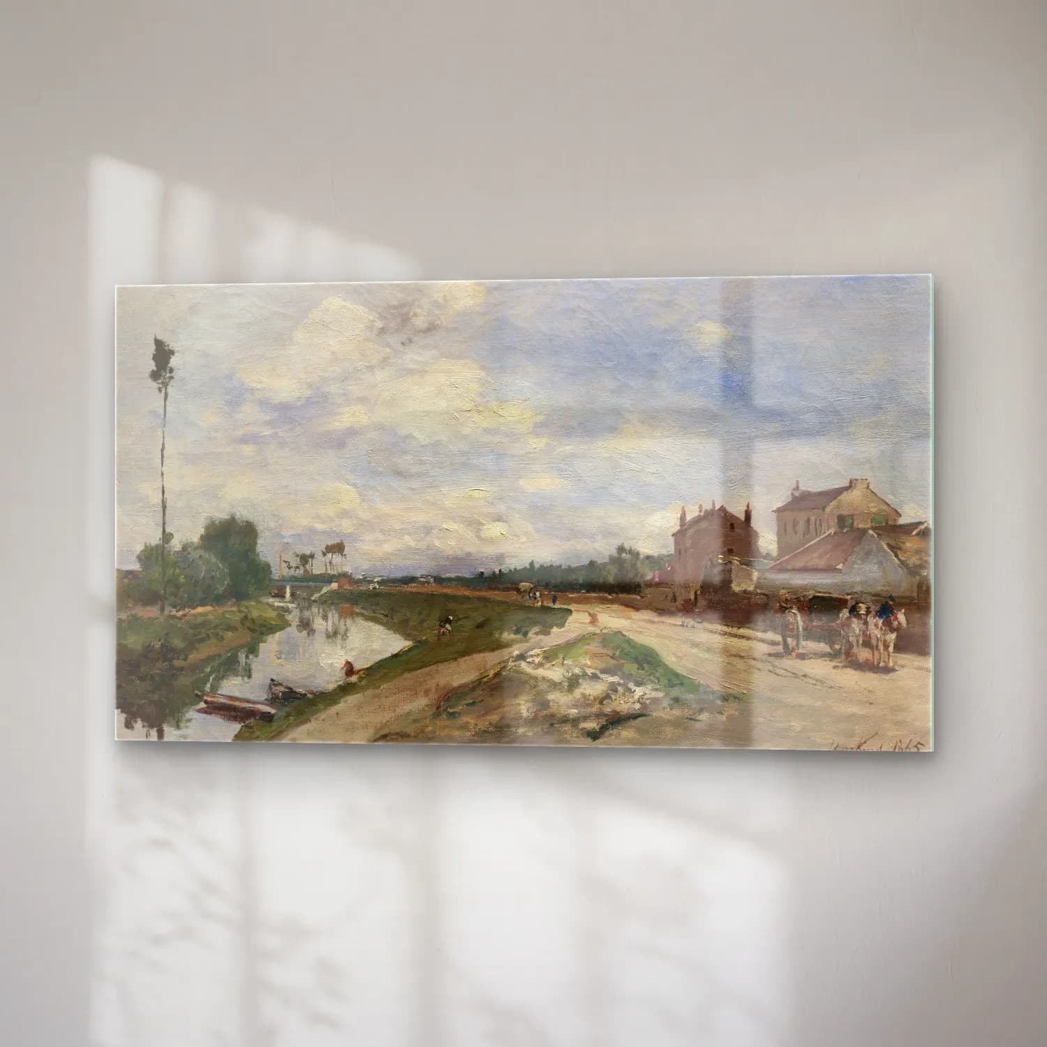 Johan Barthold Jongkind – The Seine at Bas-Meudon cam tablo — sağ açıdan görünüm