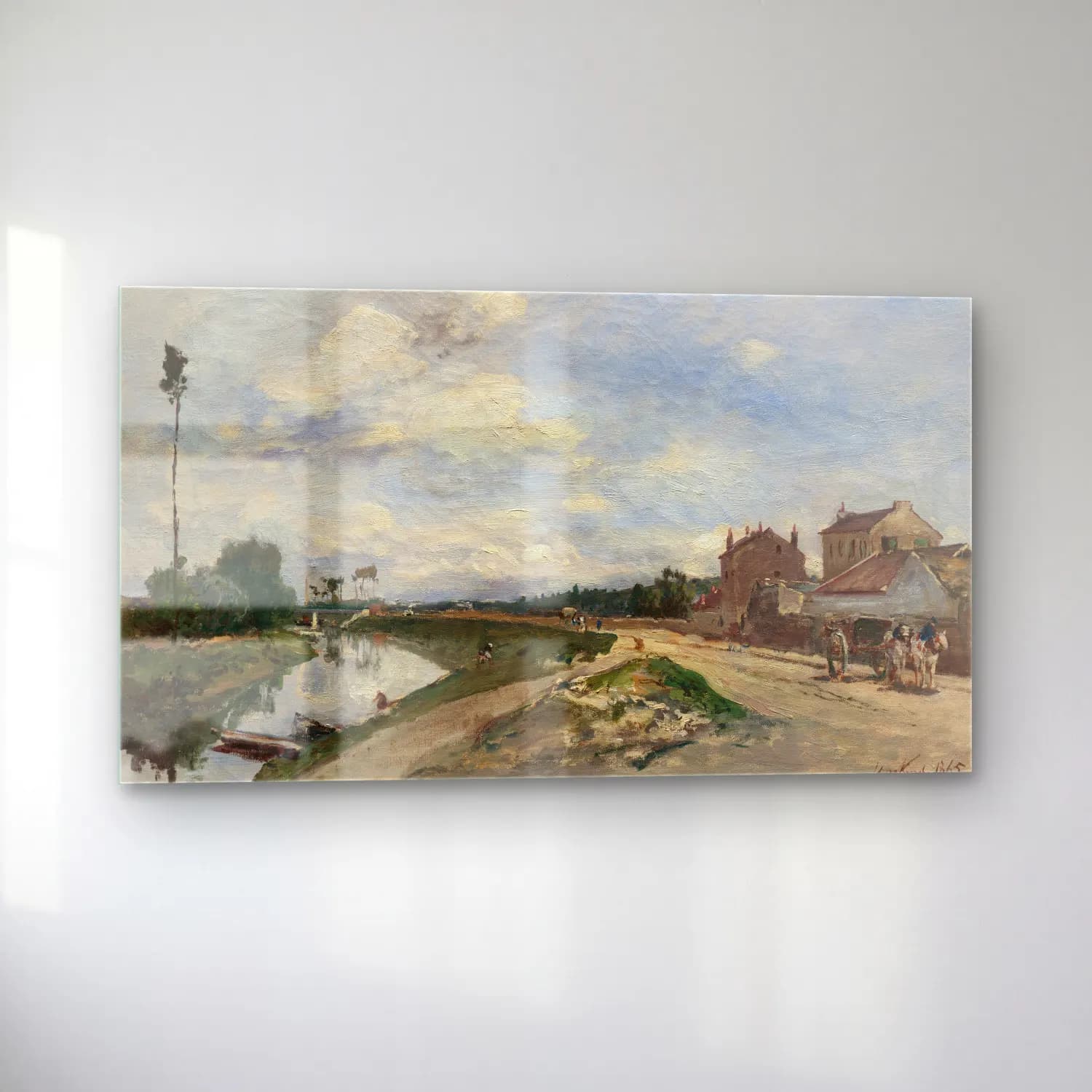 Johan Barthold Jongkind – The Seine at Bas-Meudon cam tablo — sol açıdan görünüm