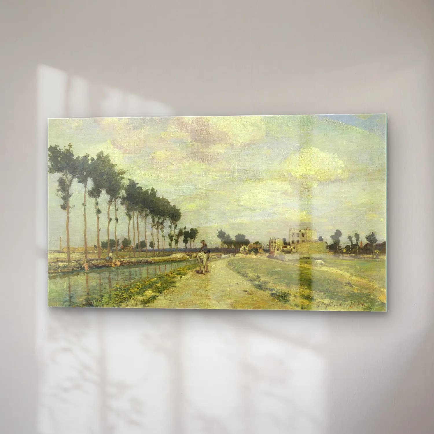 Johan Barthold Jongkind – The Towpath cam tablo — sağ açıdan görünüm