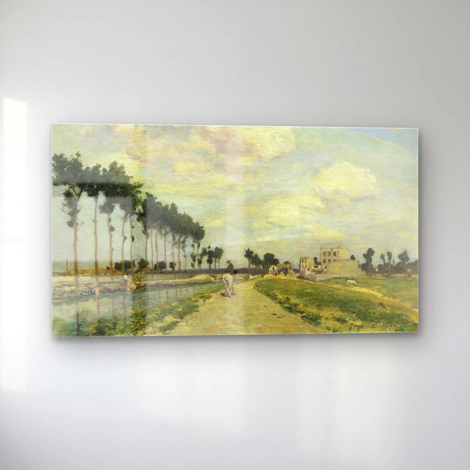 Johan Barthold Jongkind – The Towpath cam tablo — sol açıdan görünüm