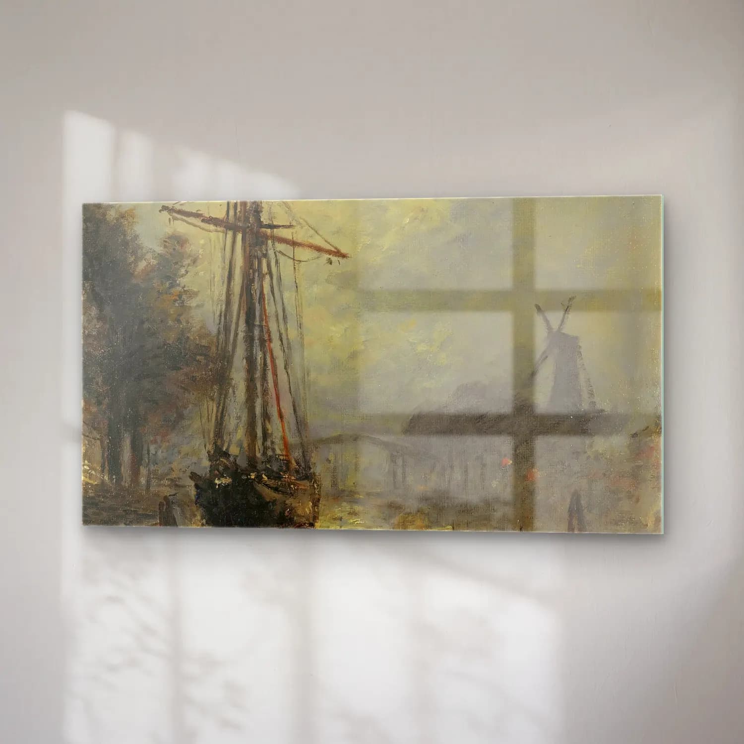 Johan Barthold Jongkind – Vue Du Port D’overschie cam tablo — sağ açıdan görünüm