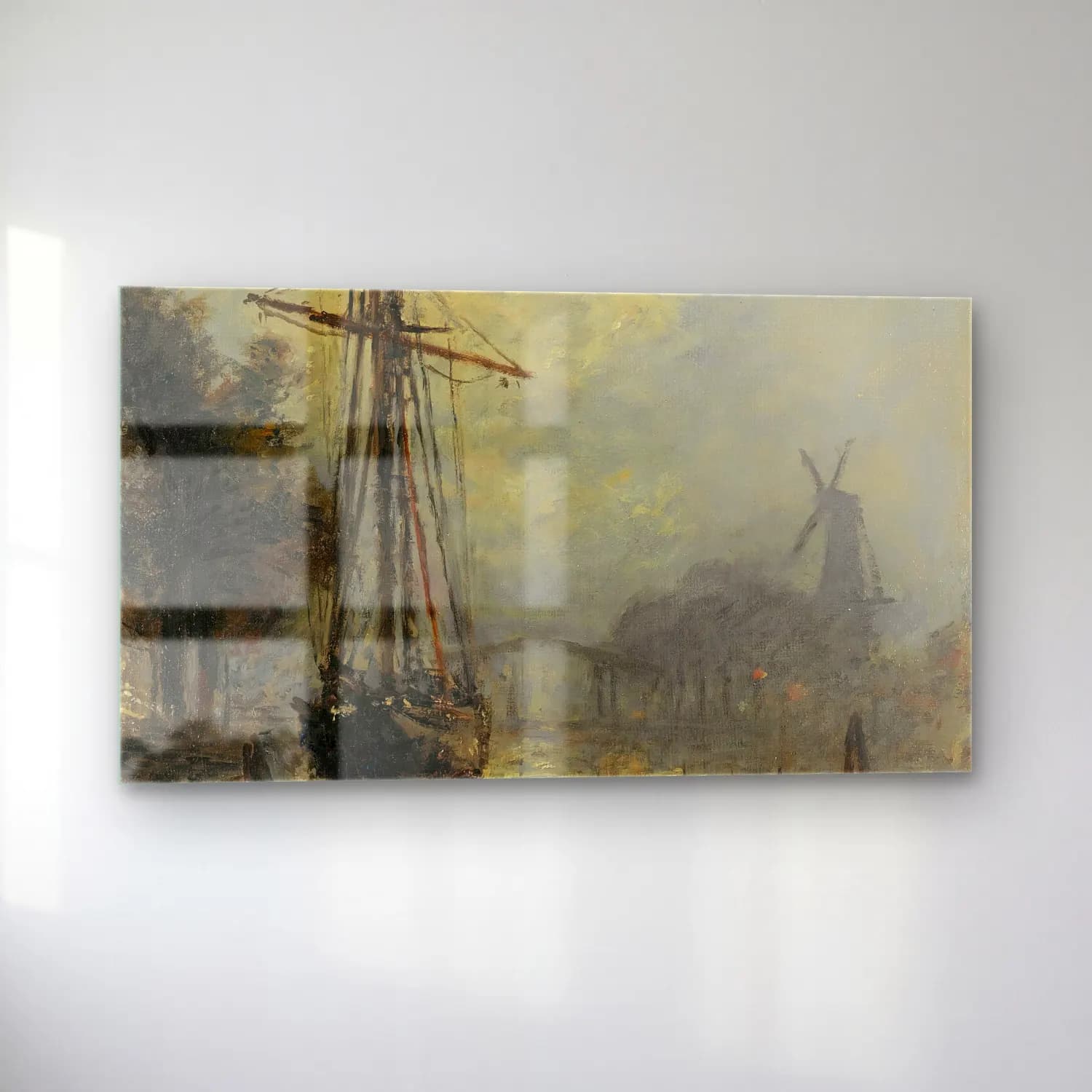 Johan Barthold Jongkind – Vue Du Port D’overschie cam tablo — sol açıdan görünüm