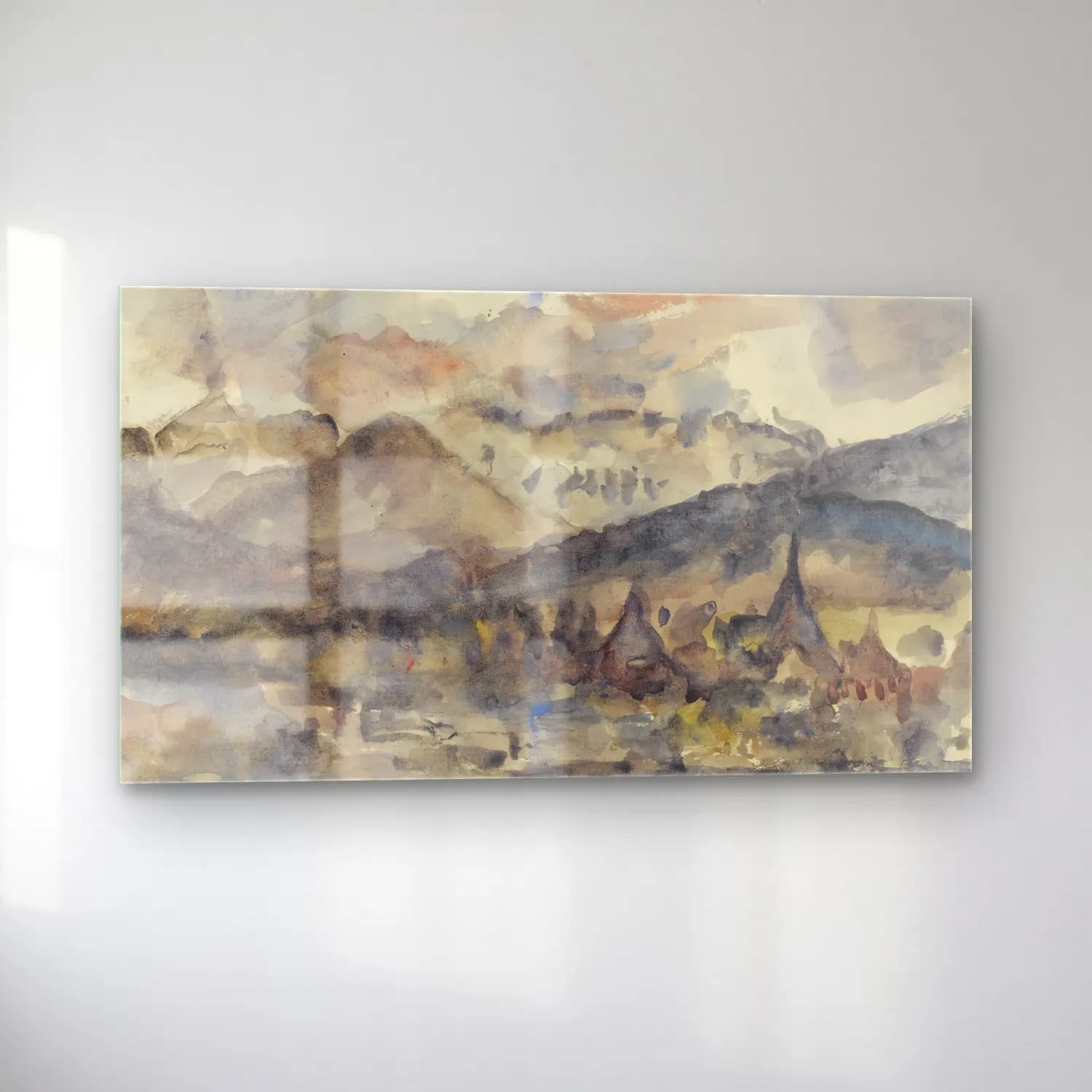 Lovis Corinth – Blick Auf Luzern (View Of Lucerne) cam tablo — sol açıdan görünüm