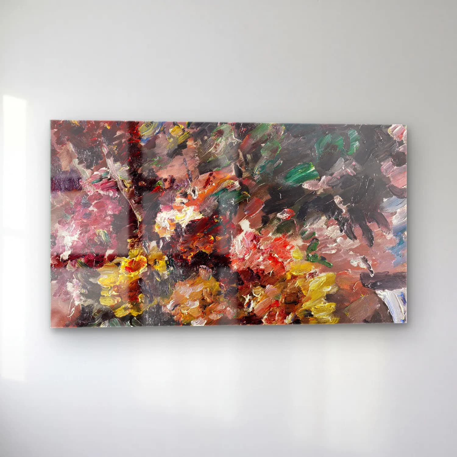 Lovis Corinth – Blumen im Bronzekübel cam tablo — sol açıdan görünüm