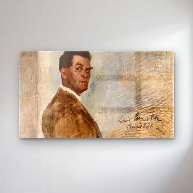 Lovis Corinth – Franz Heinrich Corinth, the Artist’s Father cam tablo — Lovis Corinth – Franz Heinrich Corinth, the Artist’s Father — empresyonist erkek portresi