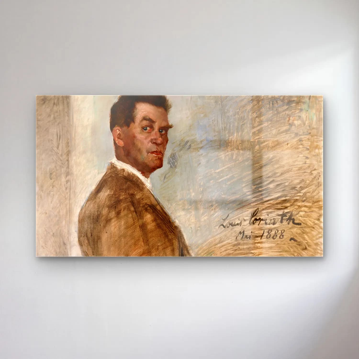 Lovis Corinth – Franz Heinrich Corinth, the Artist’s Father cam tablo — Lovis Corinth – Franz Heinrich Corinth, the Artist’s Father — empresyonist erkek portresi