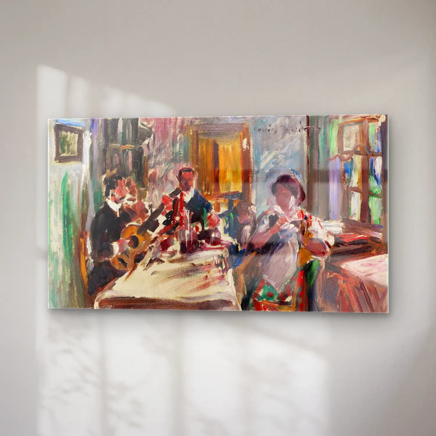 Lovis Corinth – Tiroler Bauernstube cam tablo — sağ açıdan görünüm