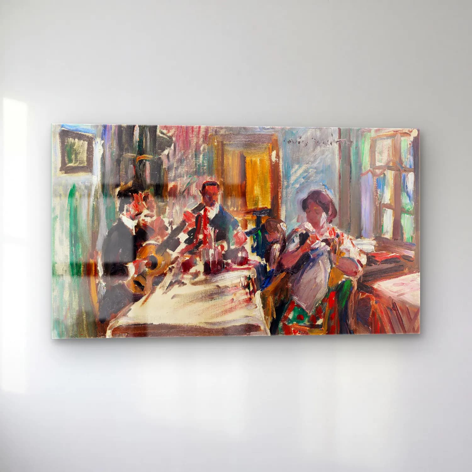 Lovis Corinth – Tiroler Bauernstube cam tablo — sol açıdan görünüm