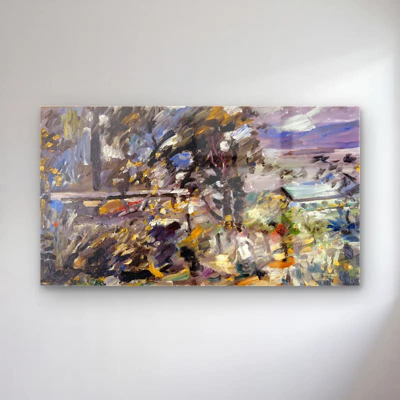 Lovis Corinth – Walchensee, Silverway cam tablo — Lovis Corinth – Walchensee, Silverway — empresyonist soyut manzara