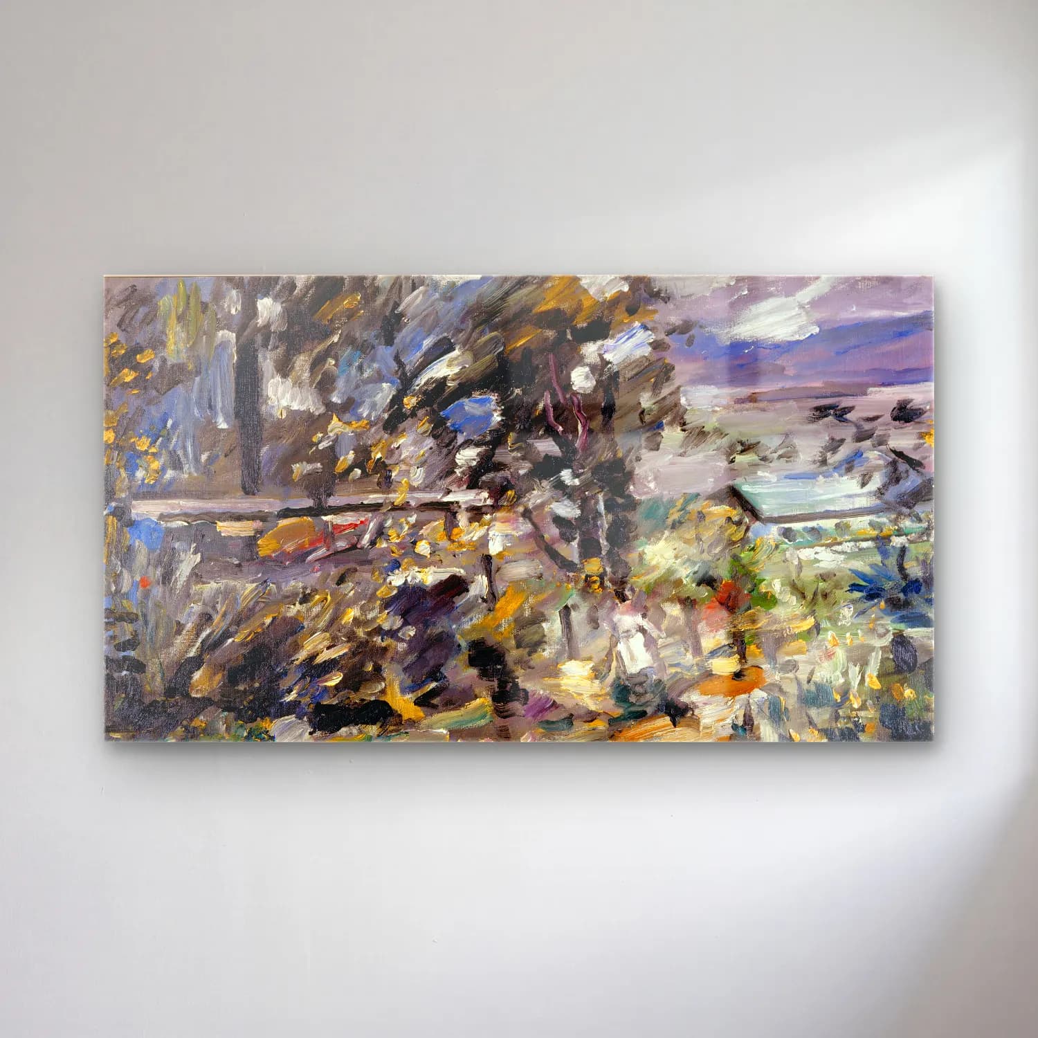 Lovis Corinth – Walchensee, Silverway cam tablo — Lovis Corinth – Walchensee, Silverway — empresyonist soyut manzara