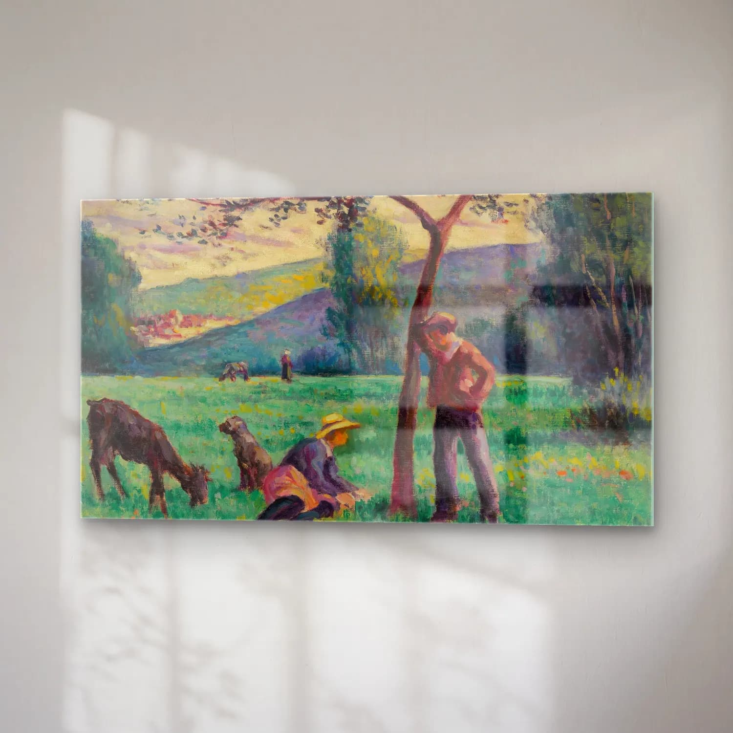 Maximilien Luce – Bessy-cur-Cure, paysage au pommier cam tablo — sağ açıdan görünüm