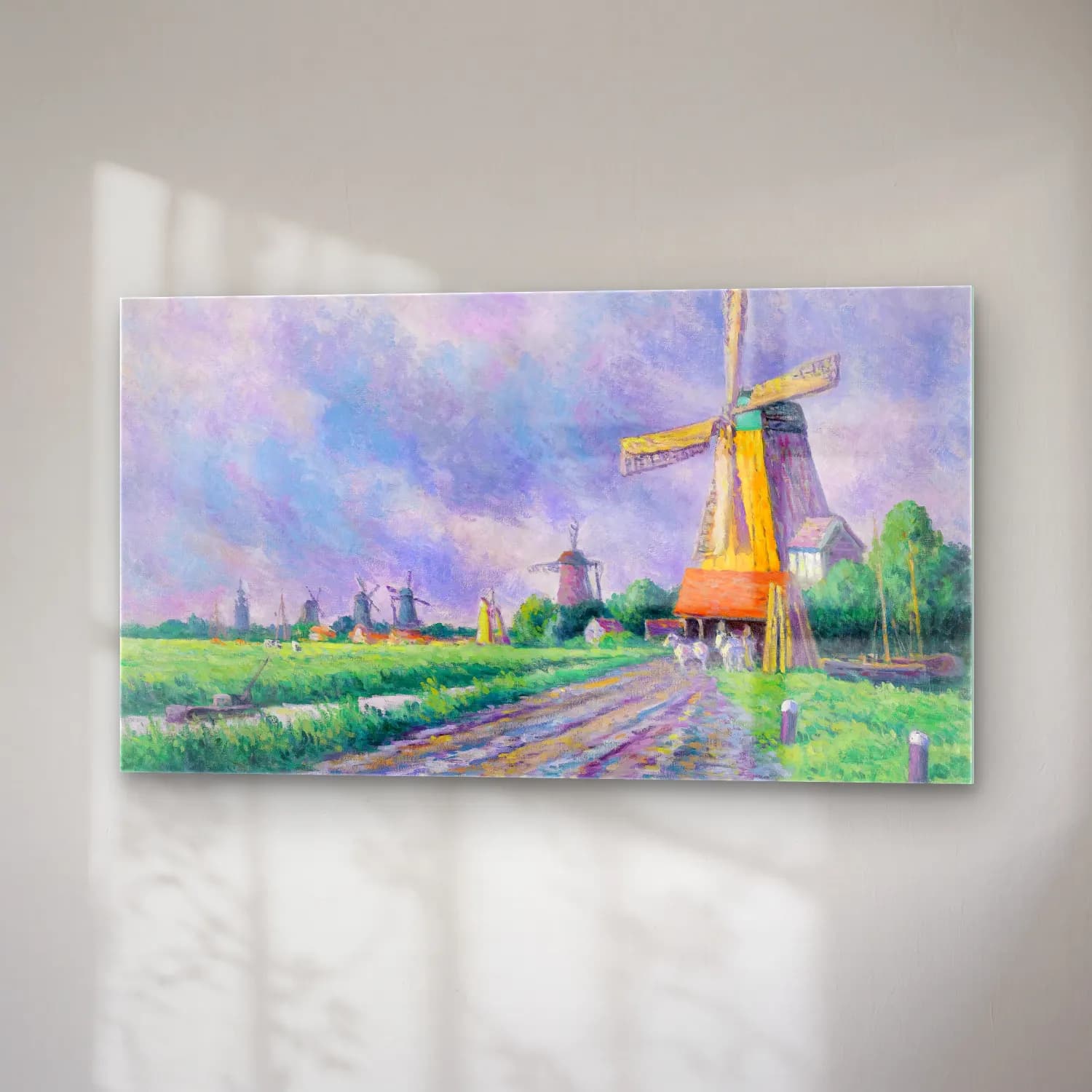 Maximilien Luce – Environs De Rotterdam cam tablo — sağ açıdan görünüm