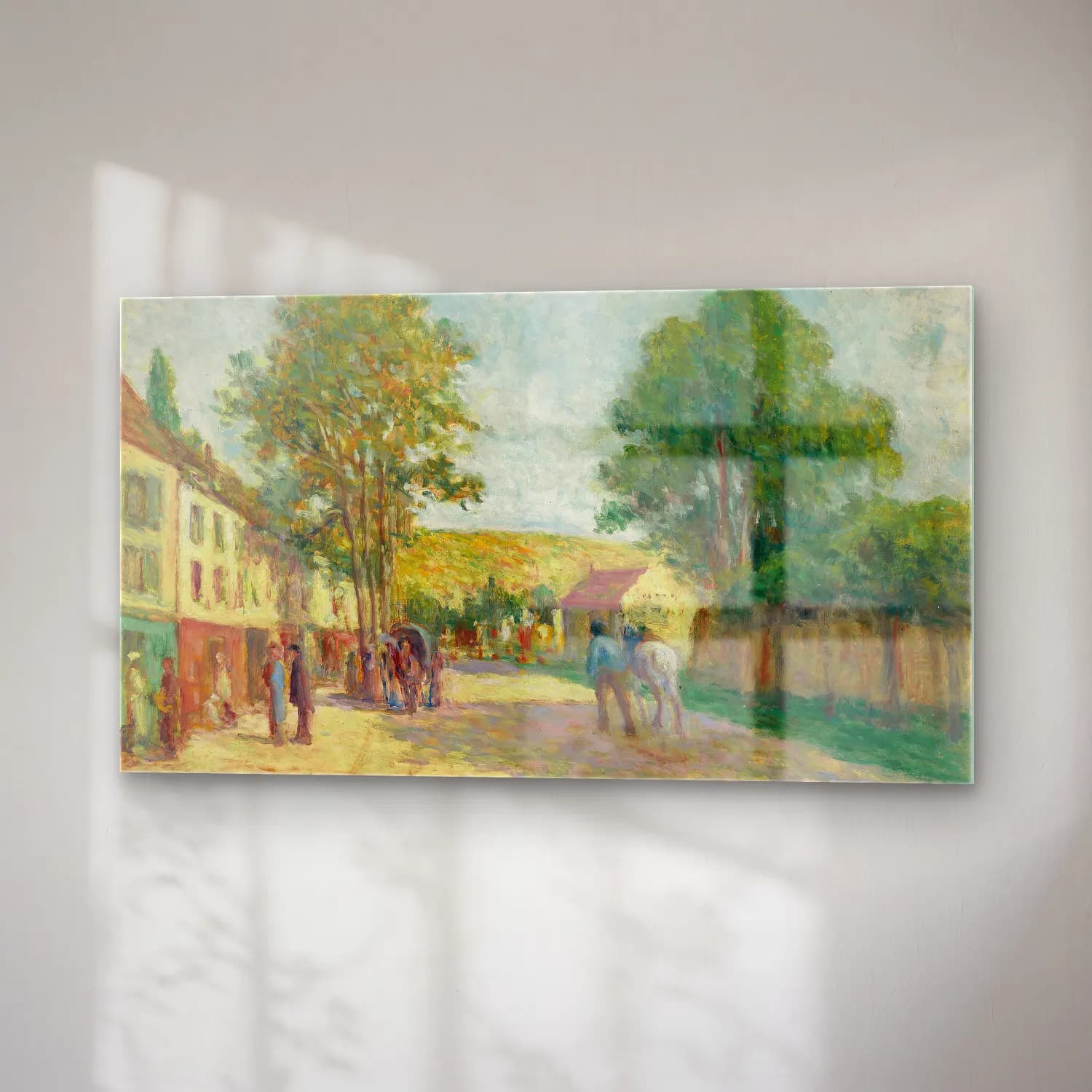 Maximilien Luce – Environs de Paris cam tablo — sağ açıdan görünüm