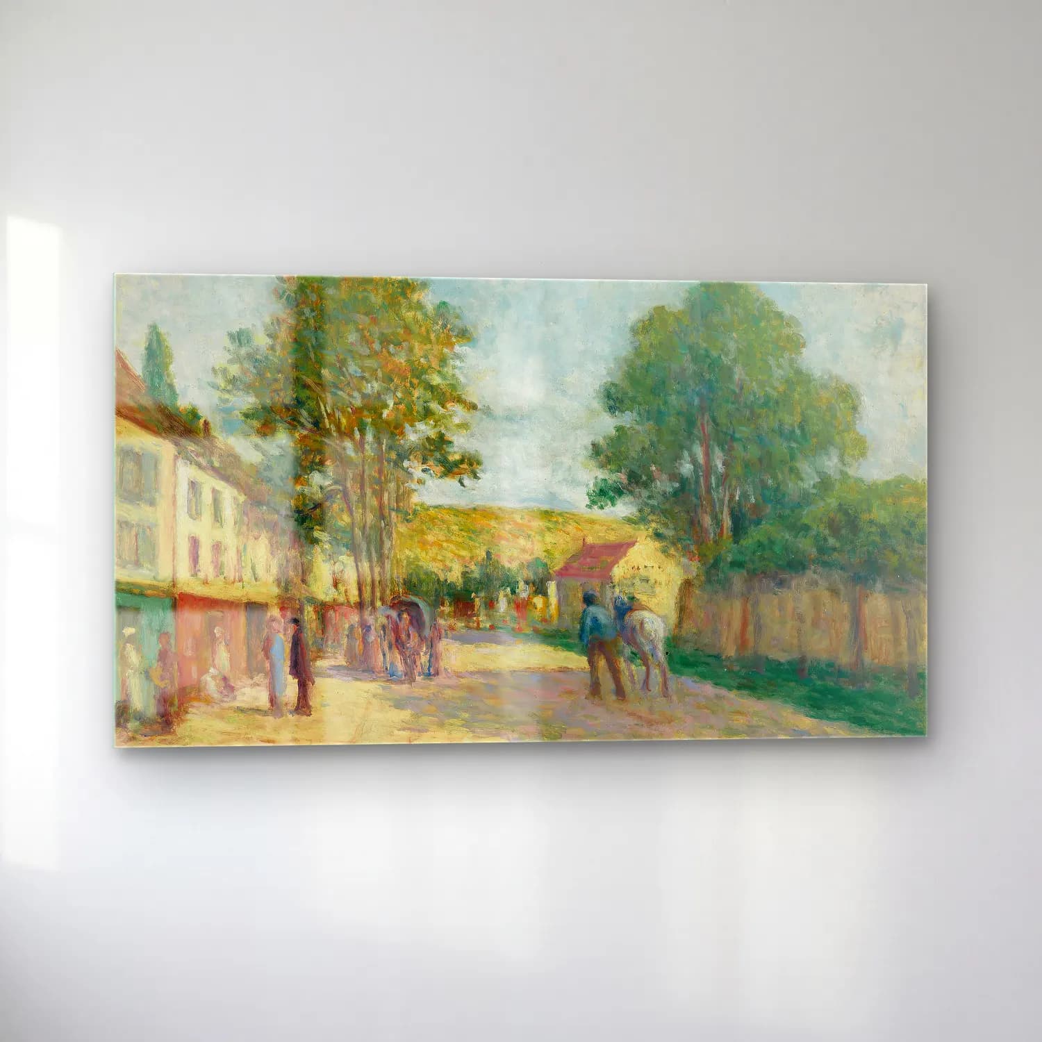 Maximilien Luce – Environs de Paris cam tablo — sol açıdan görünüm