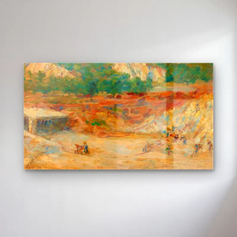 Maximilien Luce – La Carrière cam tablo — Maximilien Luce – La Carrière — empresyonist soyut manzara