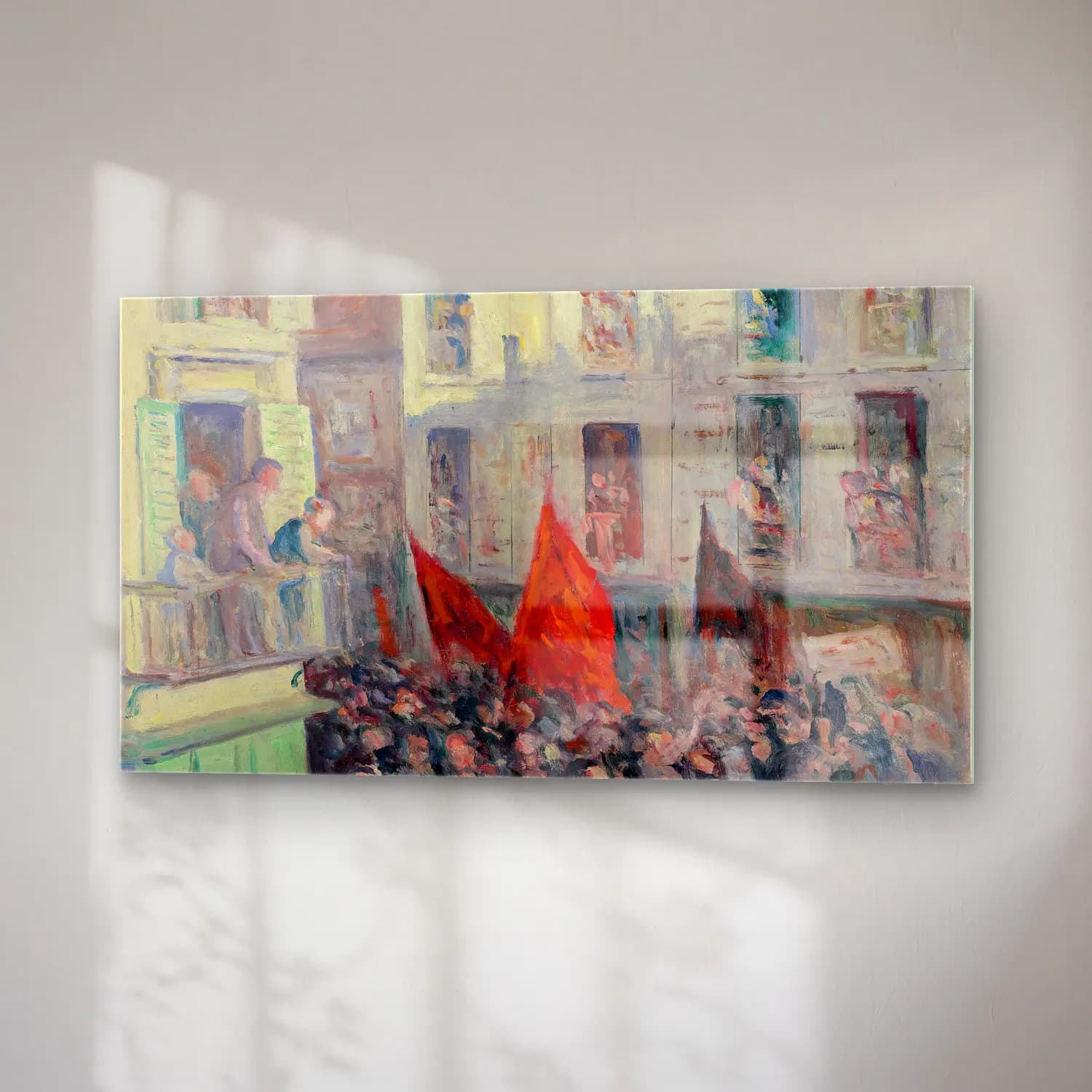 Maximilien Luce – Le Front populaire cam tablo — sağ açıdan görünüm
