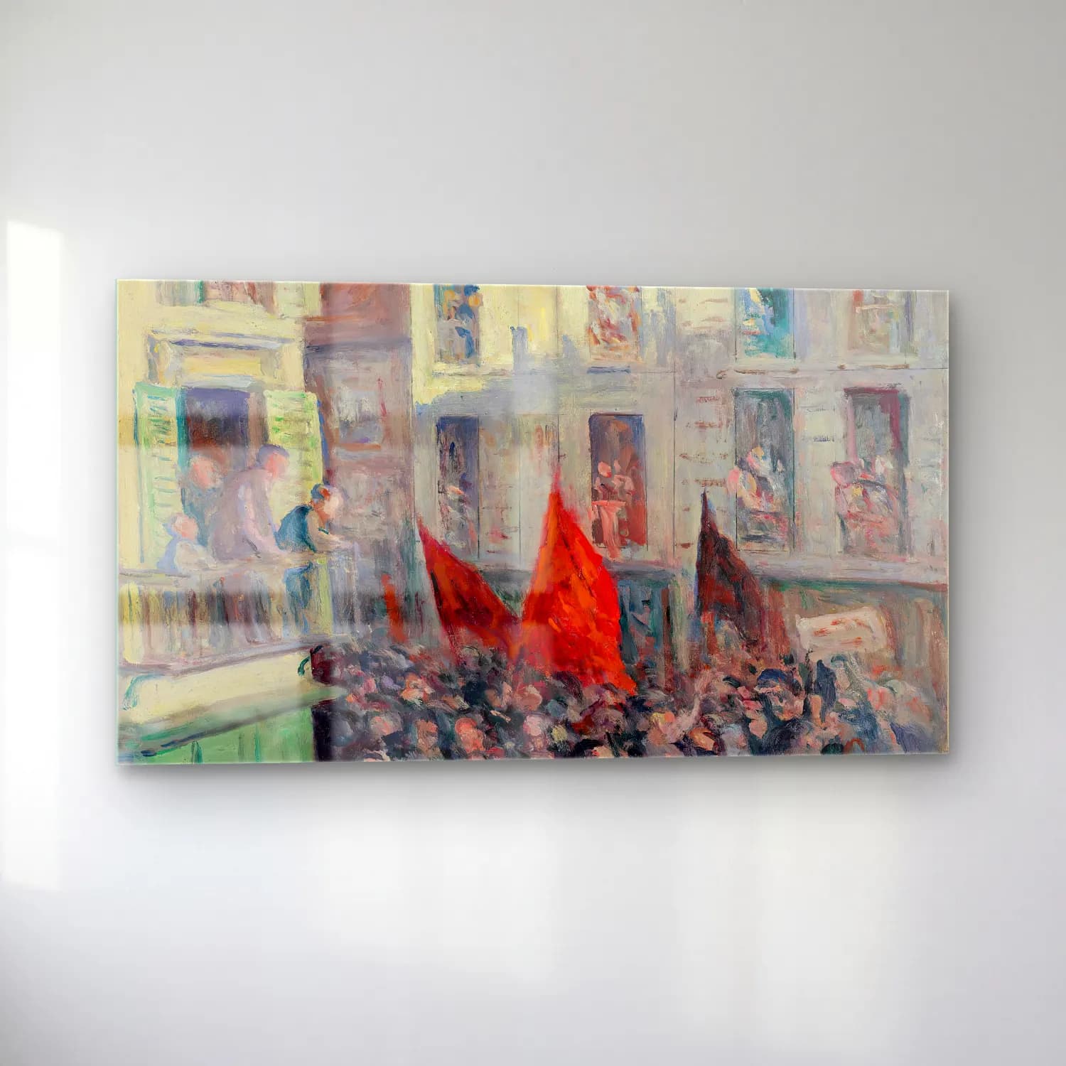 Maximilien Luce – Le Front populaire cam tablo — sol açıdan görünüm