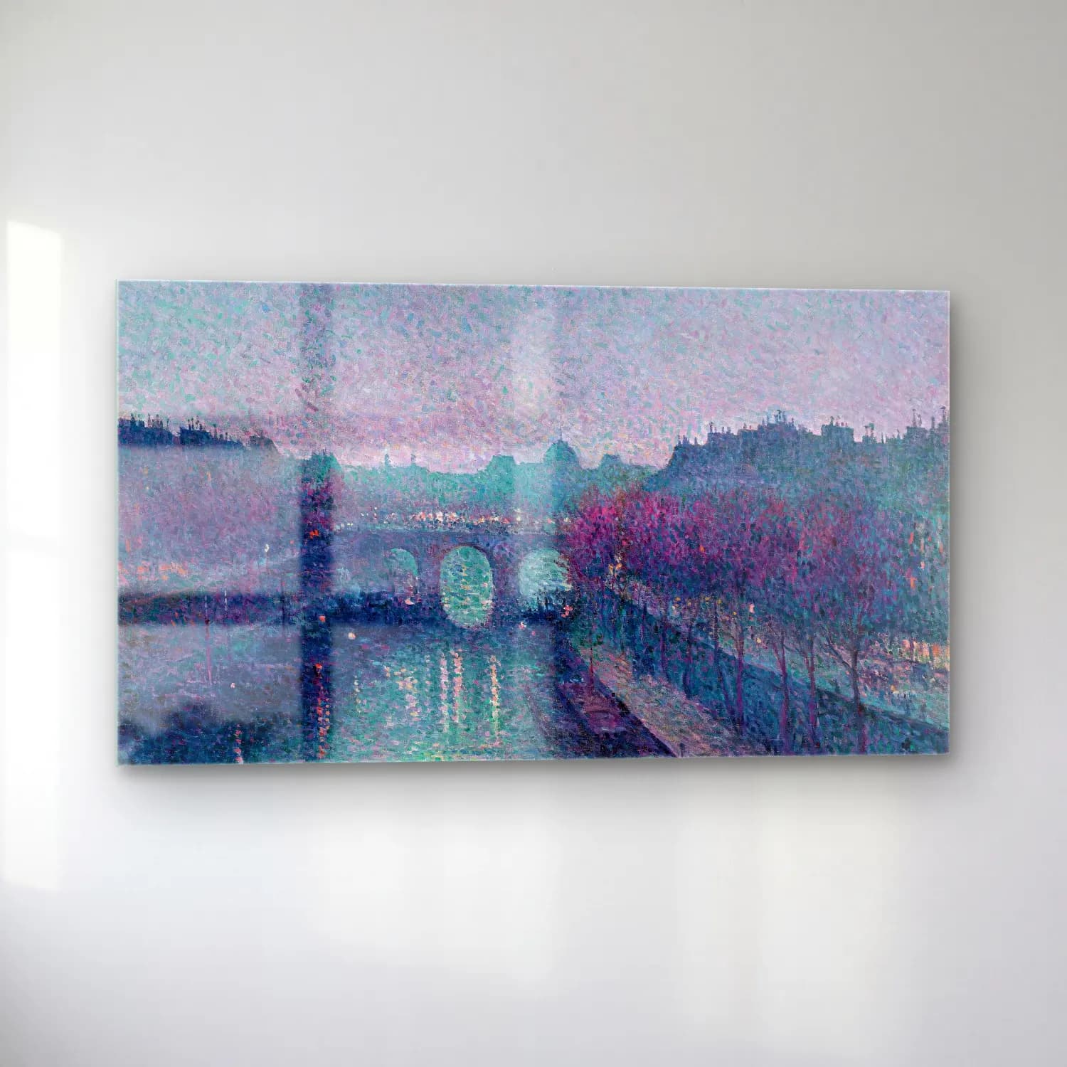 Maximilien Luce – Le Pont-Neuf, La Seine, Petit Bras cam tablo — sol açıdan görünüm