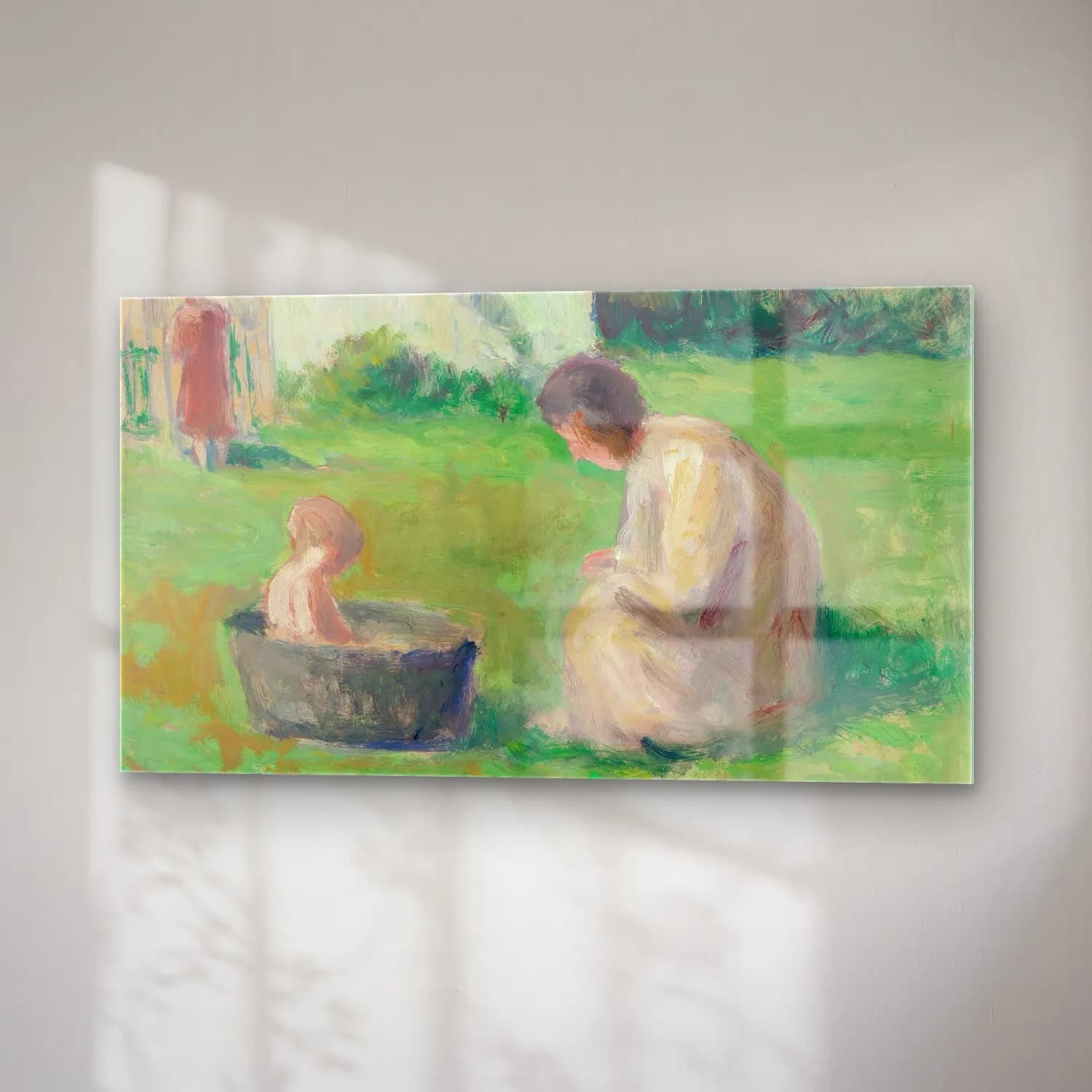 Maximilien Luce – Le bain du bébé cam tablo — sağ açıdan görünüm