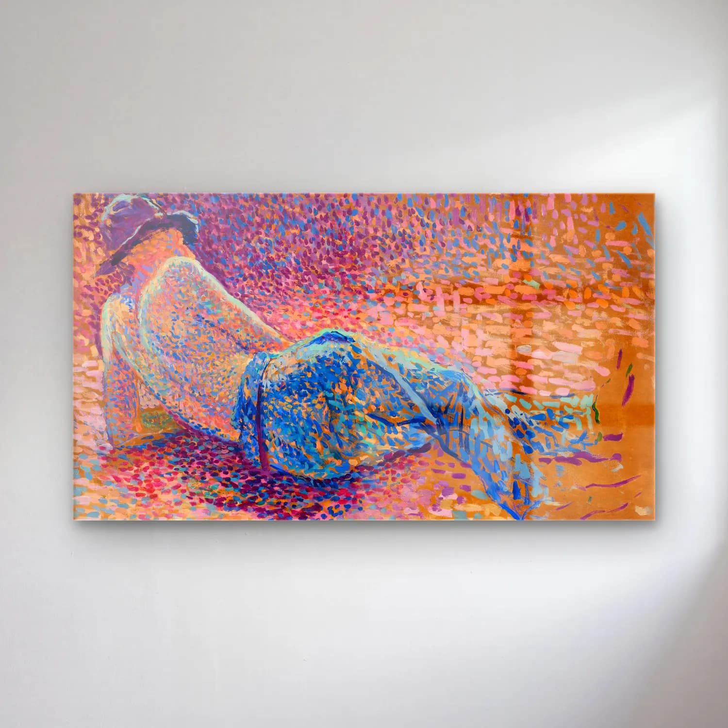Maximilien Luce – Le repos de l’ouvrier (circa 1888) cam tablo — Maximilien Luce – Le repos de l’ouvrier (circa 1888) — empresyonist figür çalışması
