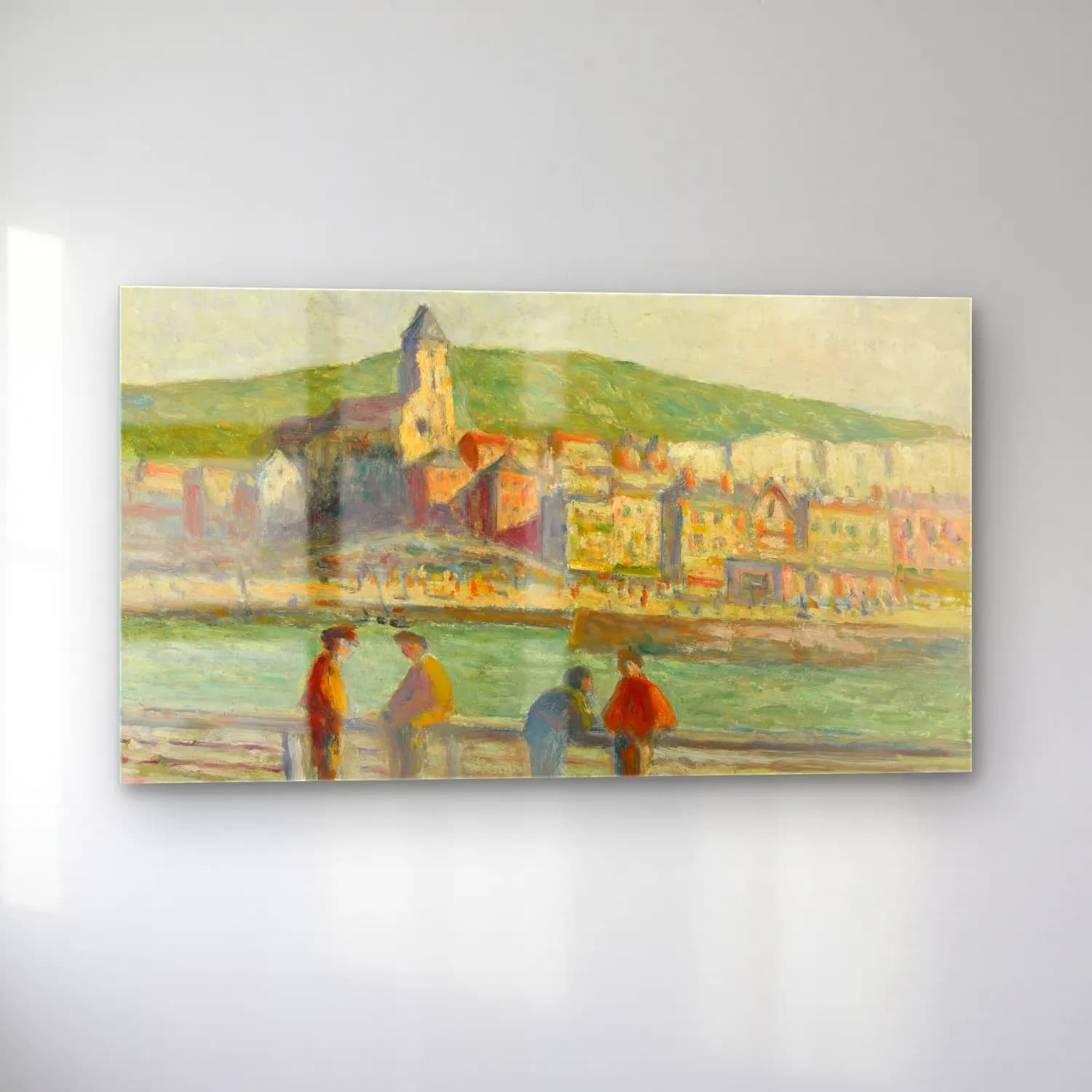 Maximilien Luce – Le treport, sur le quai (circa 1934) cam tablo — sol açıdan görünüm