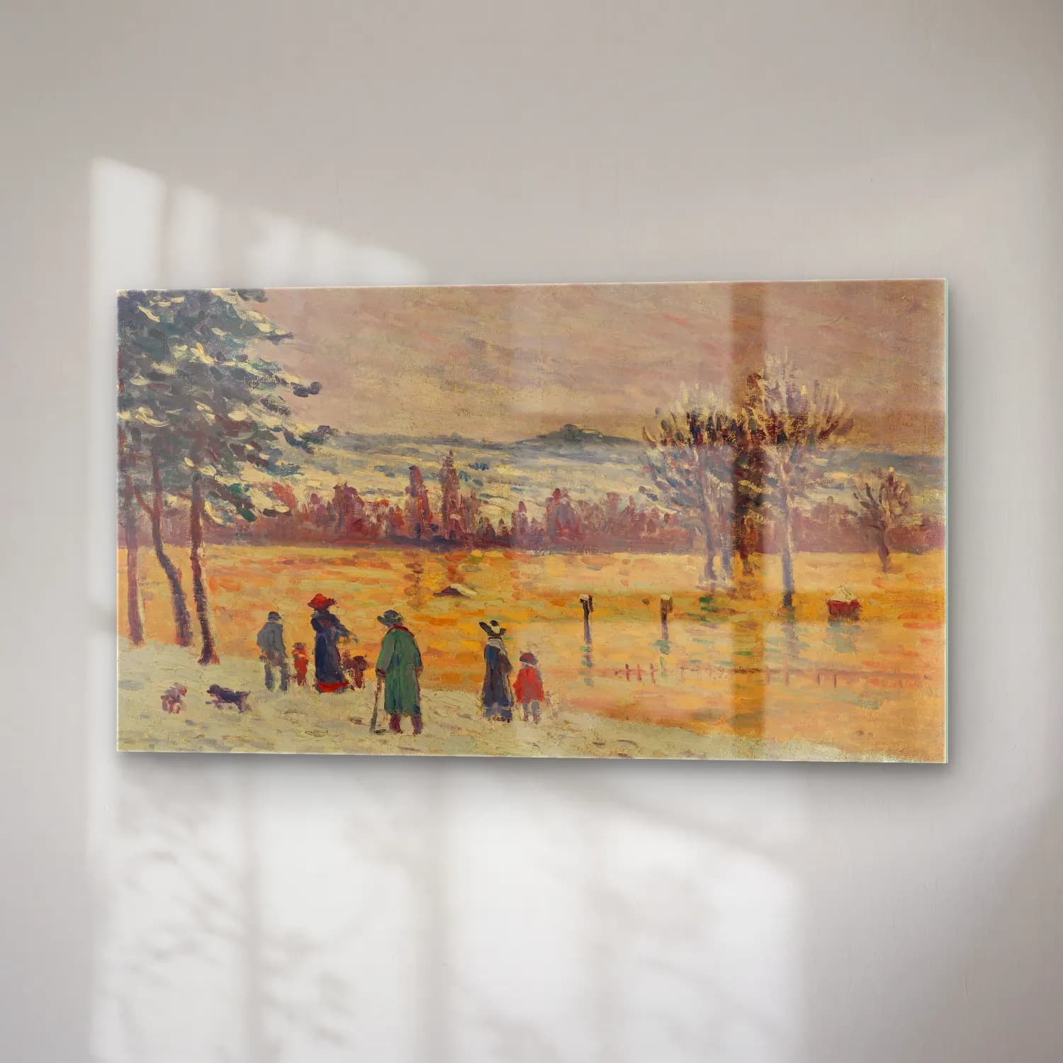 Maximilien Luce – L’Inondation à Longchamp cam tablo — sağ açıdan görünüm