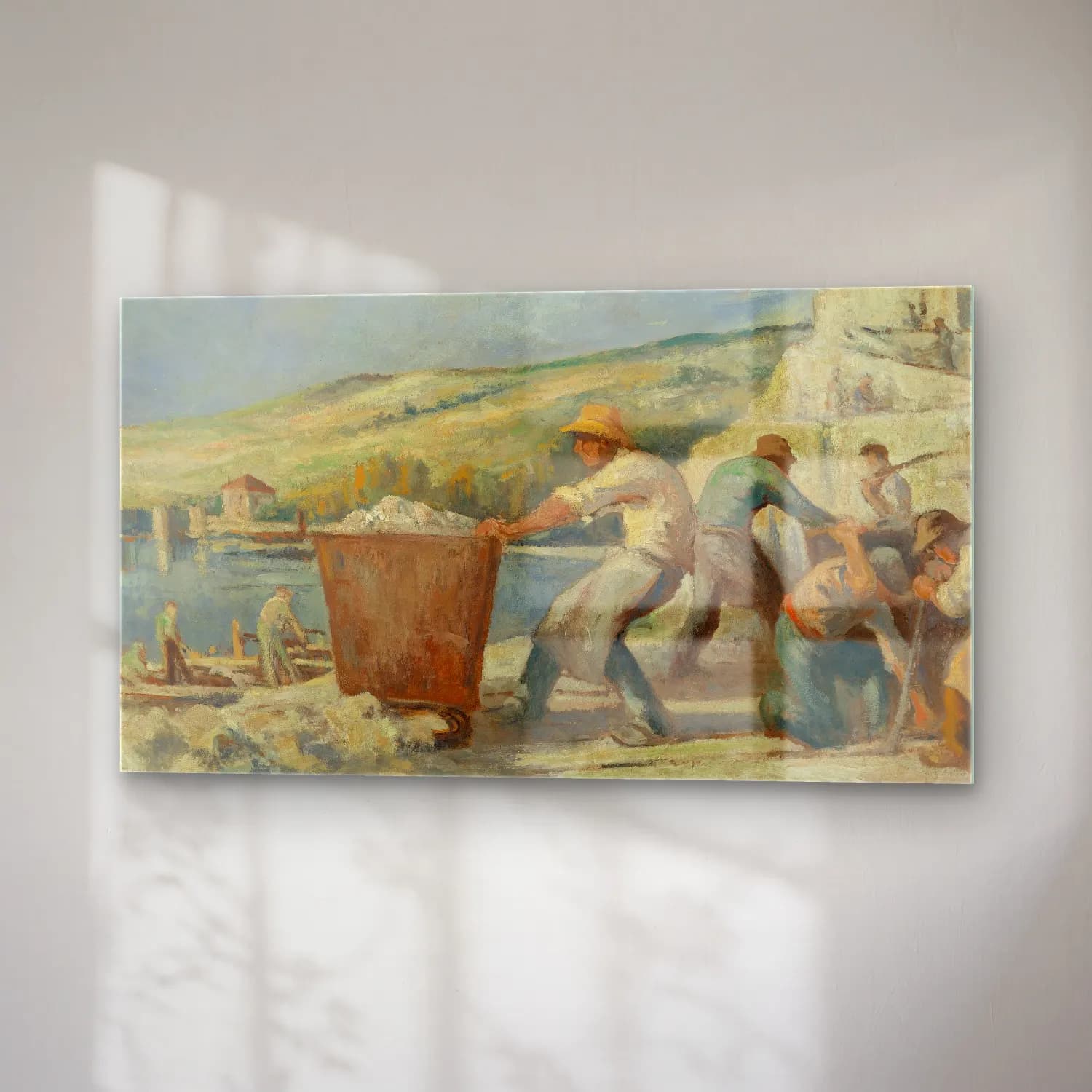 Maximilien Luce – Méricourt, les carrières (Paysage à Méricourt) (circa… cam tablo — sağ açıdan görünüm