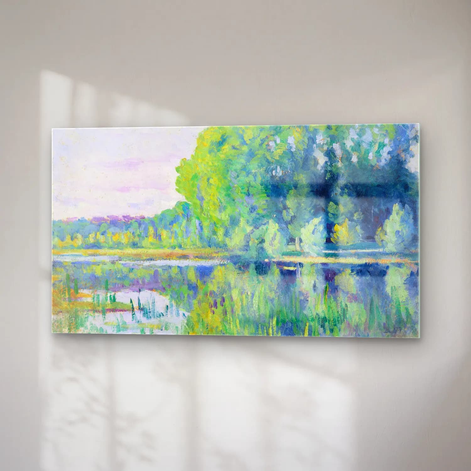 Maximilien Luce – Moulineux, L’Etang cam tablo — sağ açıdan görünüm