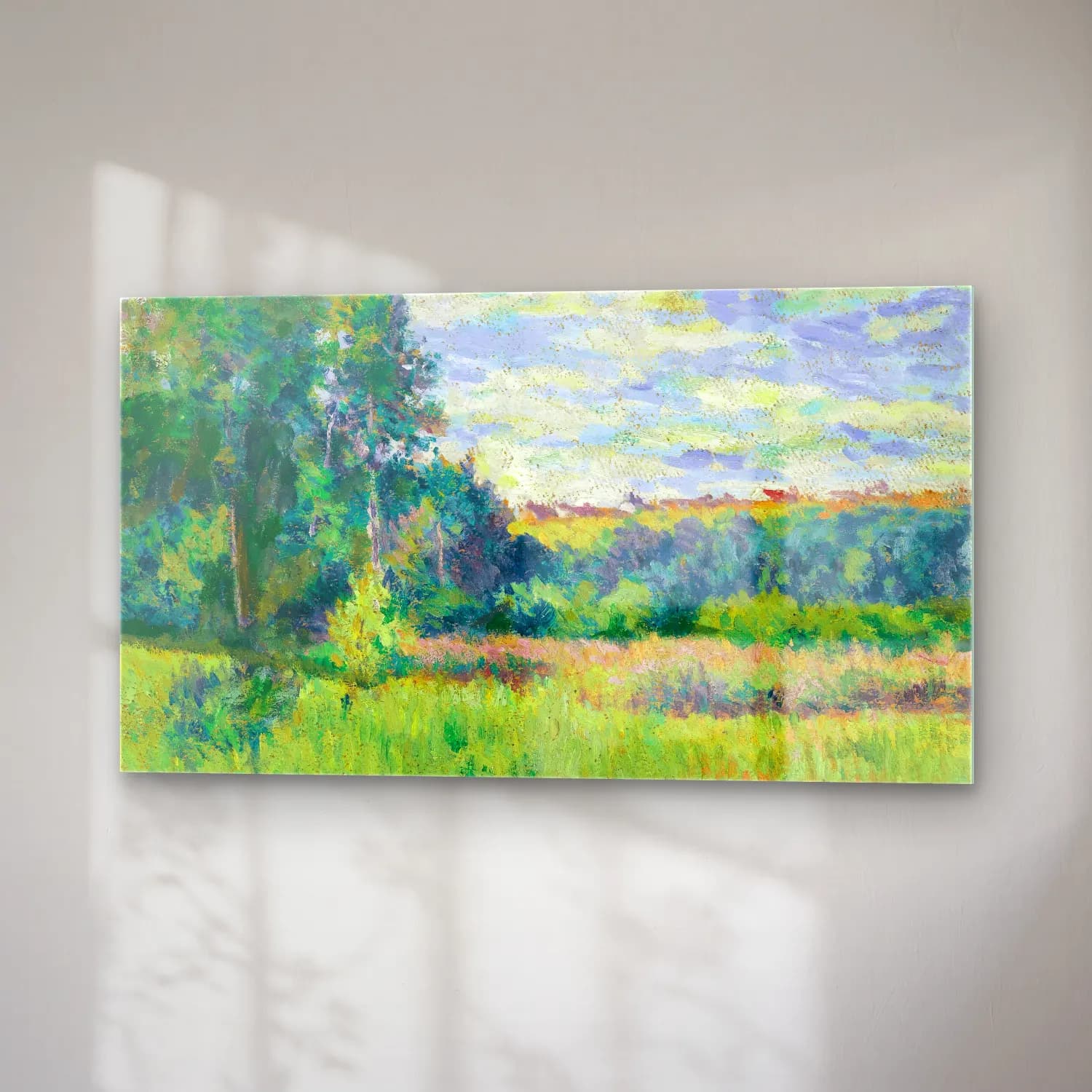 Maximilien Luce – Paysage cam tablo — sağ açıdan görünüm