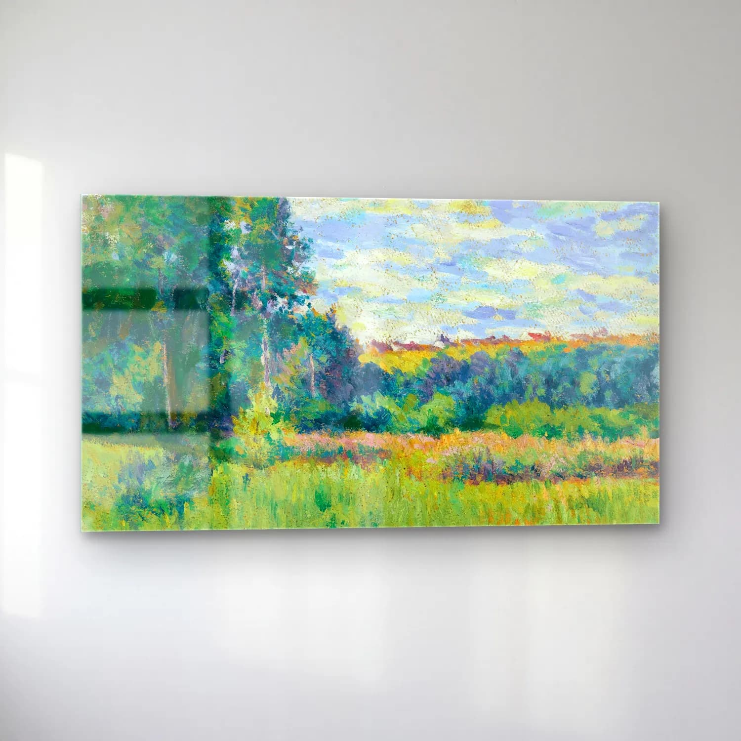Maximilien Luce – Paysage cam tablo — sol açıdan görünüm