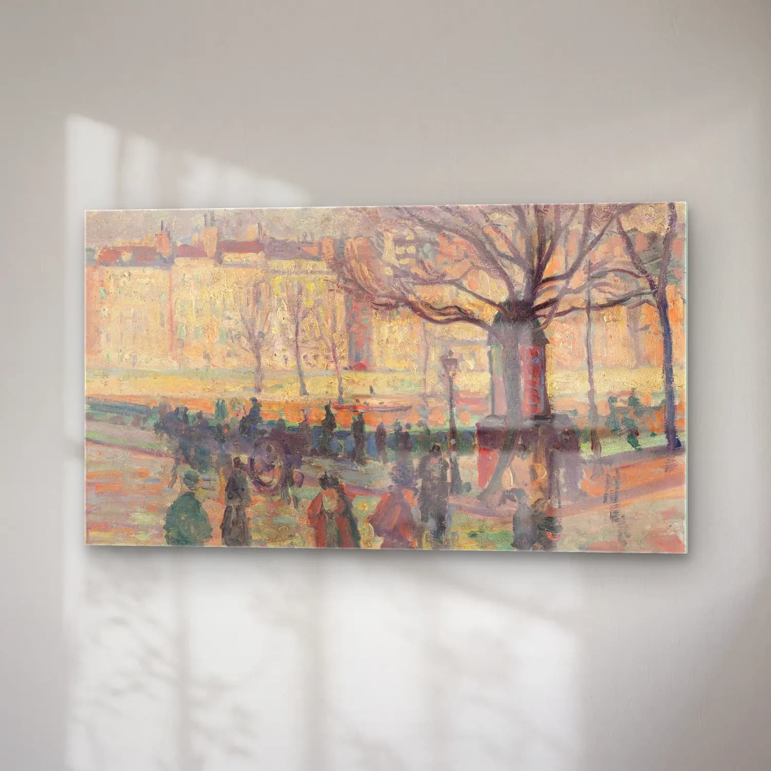 Maximilien Luce – Paysage parisien. Bords de Seine cam tablo — sağ açıdan görünüm