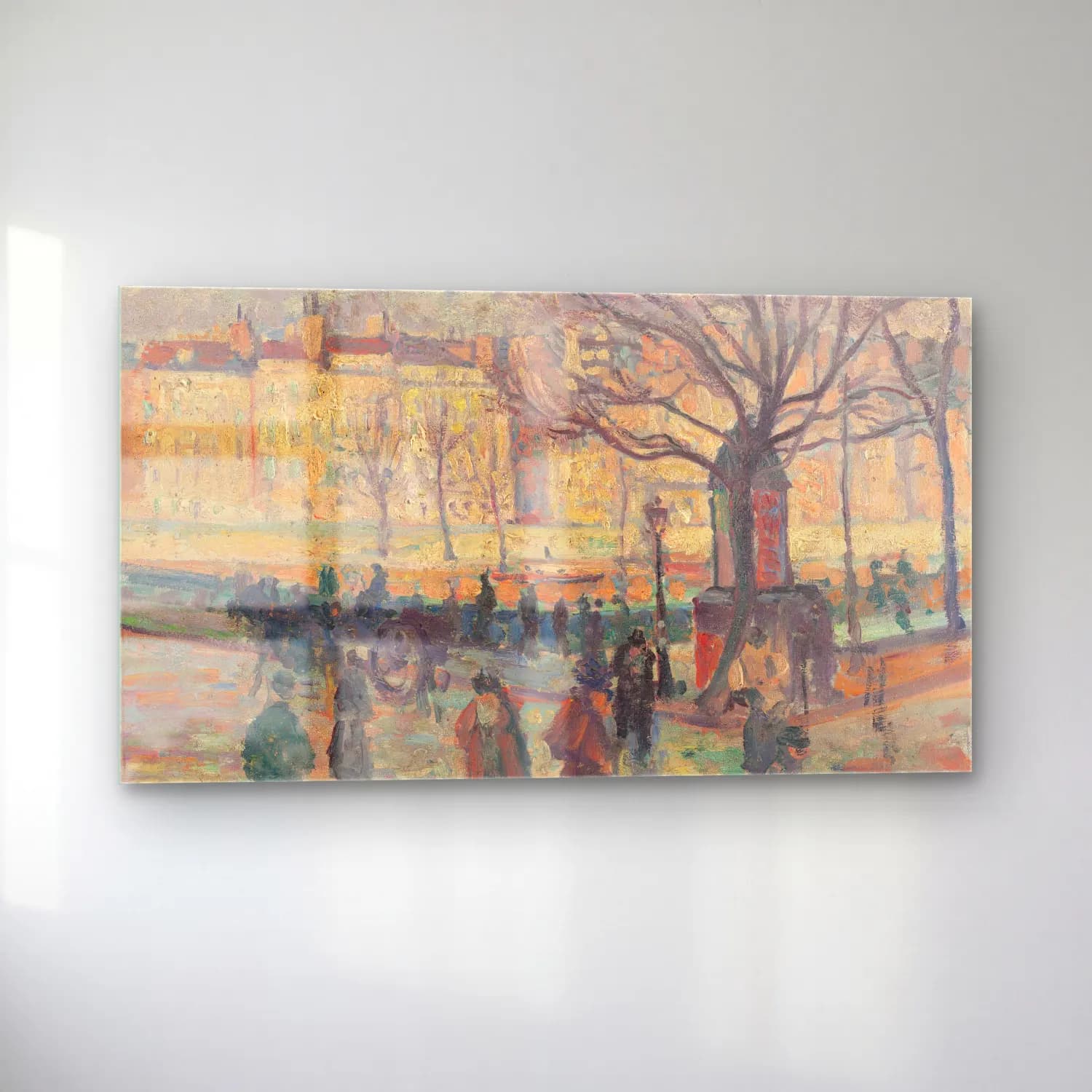 Maximilien Luce – Paysage parisien. Bords de Seine cam tablo — sol açıdan görünüm