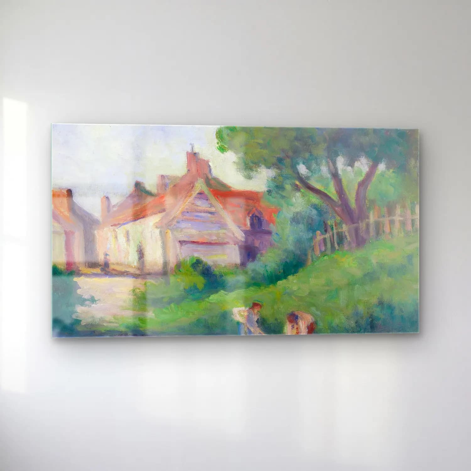 Maximilien Luce – Pecquigny cam tablo — sol açıdan görünüm
