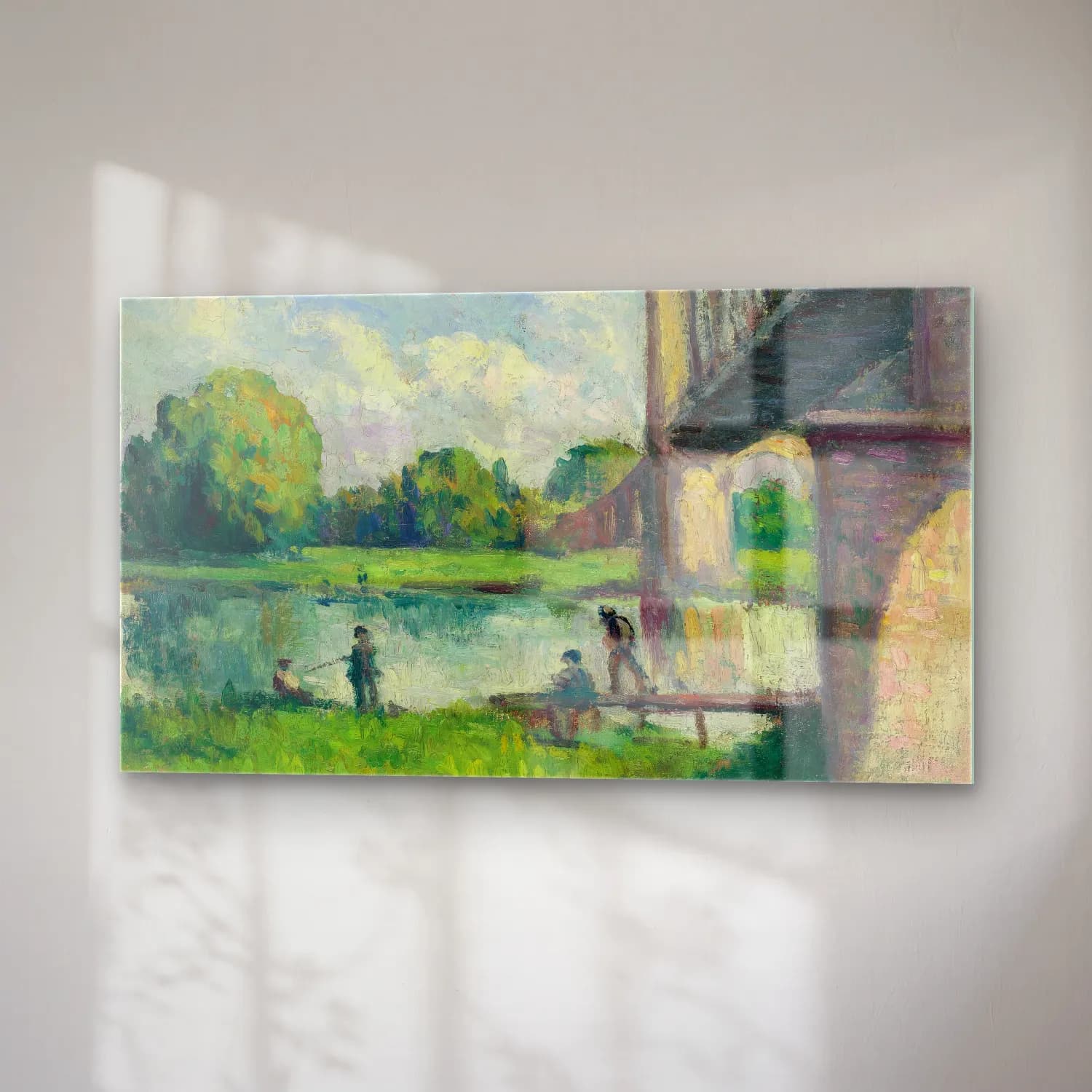Maximilien Luce – Pont Aux Environs D’angers cam tablo — sağ açıdan görünüm