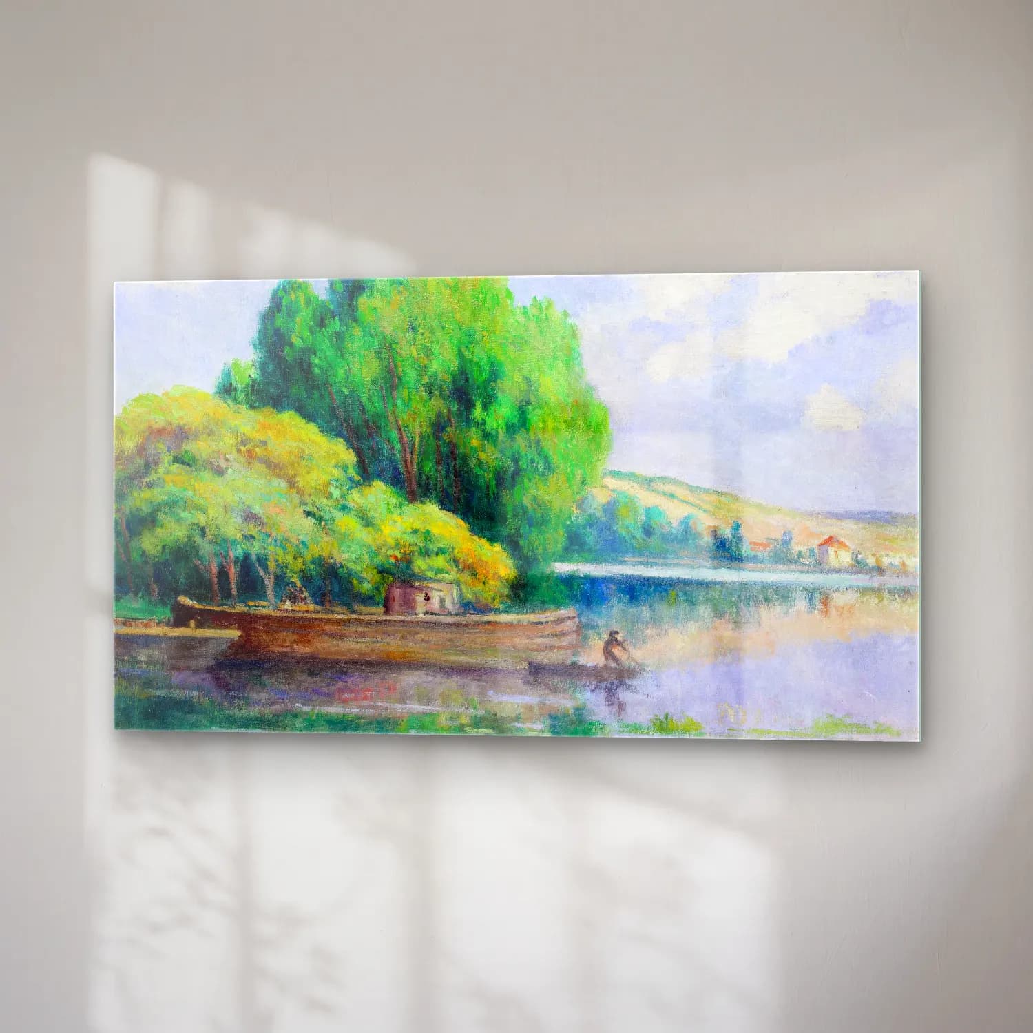 Maximilien Luce – Rivière cam tablo — sağ açıdan görünüm
