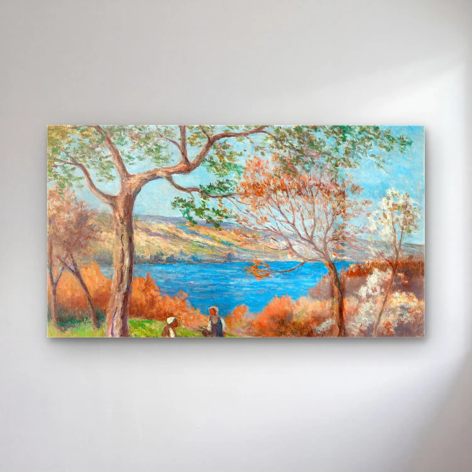 Maximilien Luce – Rolleboise cam tablo — Maximilien Luce – Rolleboise — empresyonist i̇talyan sahili