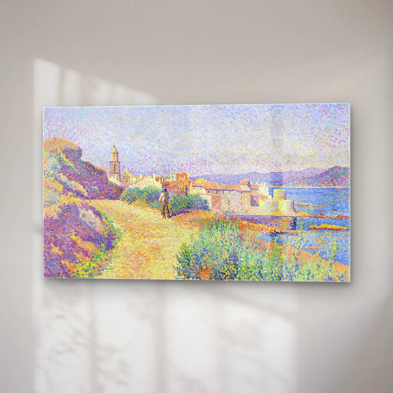 Maximilien Luce – Saint-Tropez cam tablo — sağ açıdan görünüm