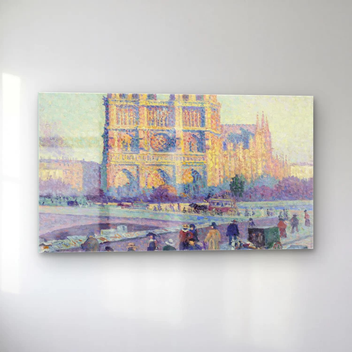 Maximilien Luce – The Quai Saint-Michel and Notre-Dame cam tablo — sol açıdan görünüm