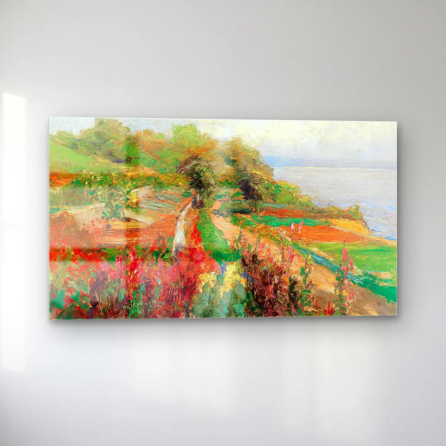 Olga Wisinger-Florian – Olga Wisinger-Florian - A coastal landscape cam tablo — sol açıdan görünüm