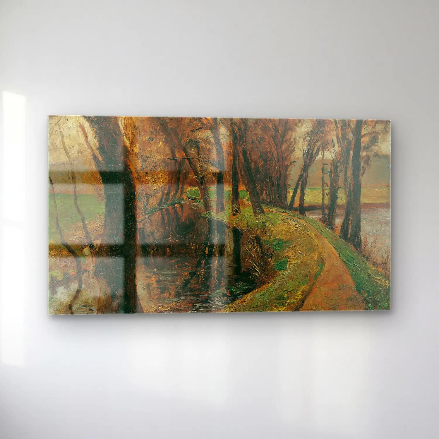 Olga Wisinger-Florian – Olga Wisinger-Florian - Allee am Weiher cam tablo — sol açıdan görünüm