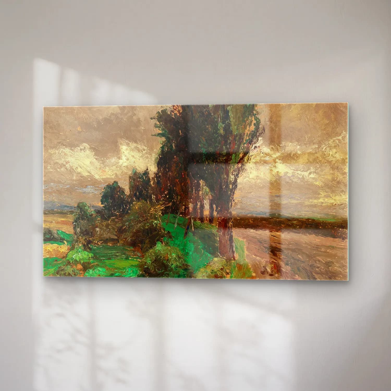 Olga Wisinger-Florian – Olga Wisinger-Florian - Avenue of Poplars cam tablo — sağ açıdan görünüm