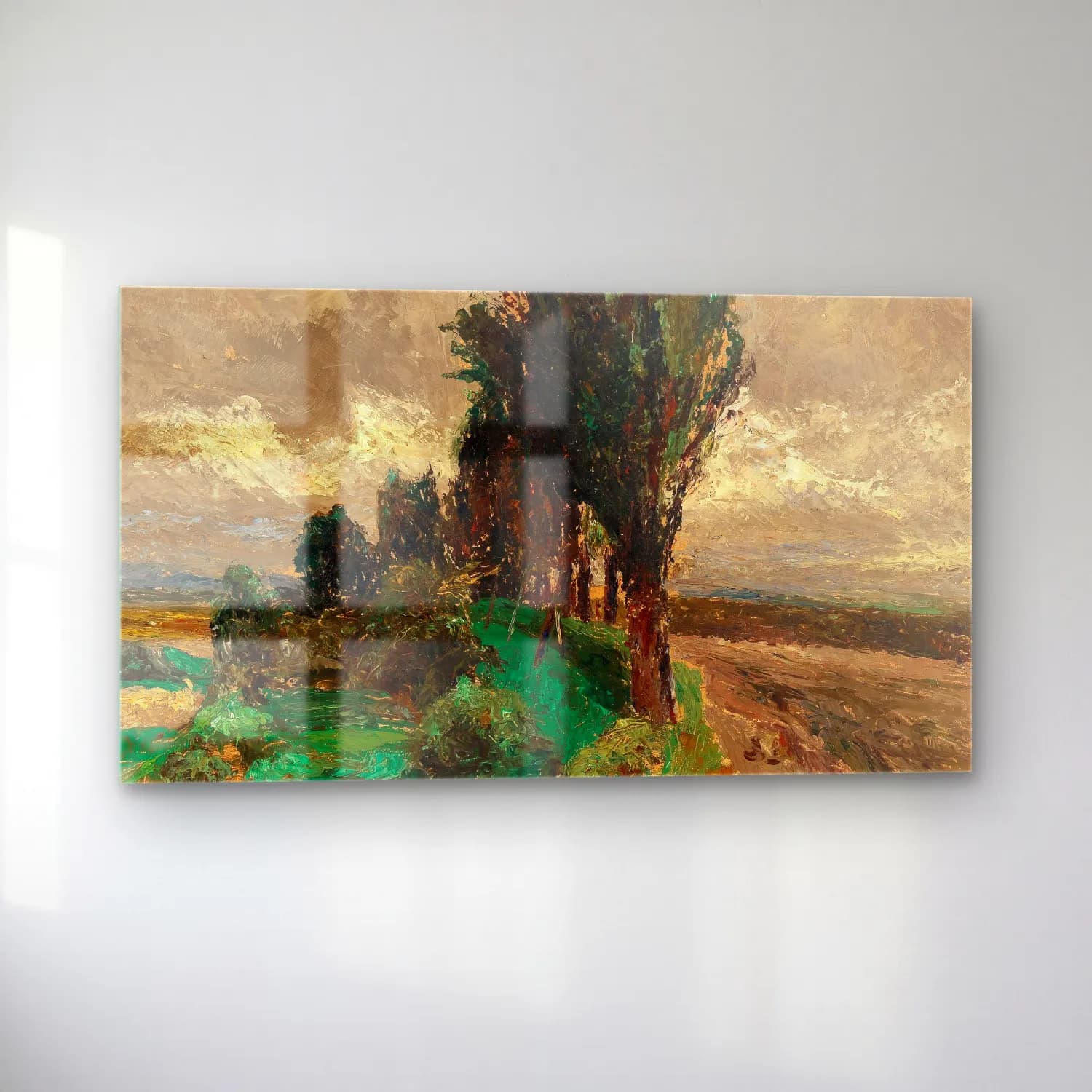 Olga Wisinger-Florian – Olga Wisinger-Florian - Avenue of Poplars cam tablo — sol açıdan görünüm