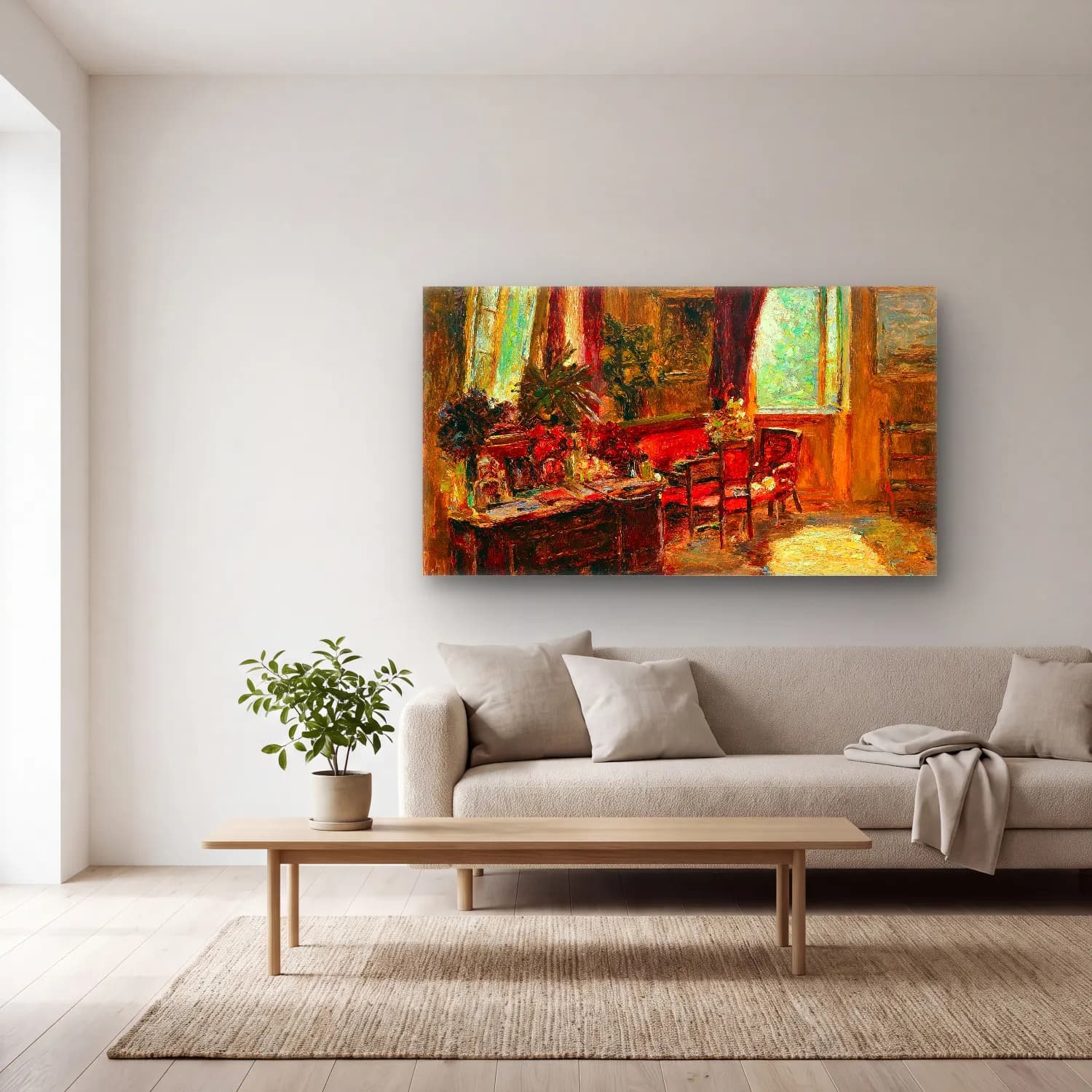 Olga Wisinger-Florian – Olga Wisinger-Florian - Interior cam tablo — açık renk salonda