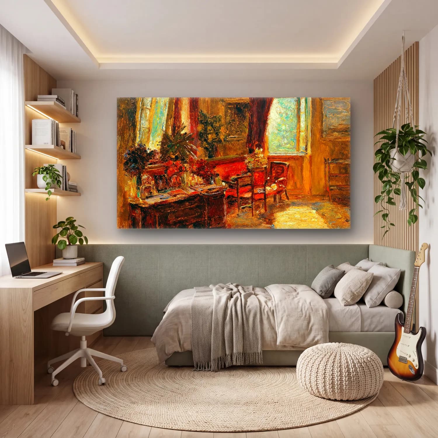 Olga Wisinger-Florian – Olga Wisinger-Florian - Interior cam tablo — genç odasında