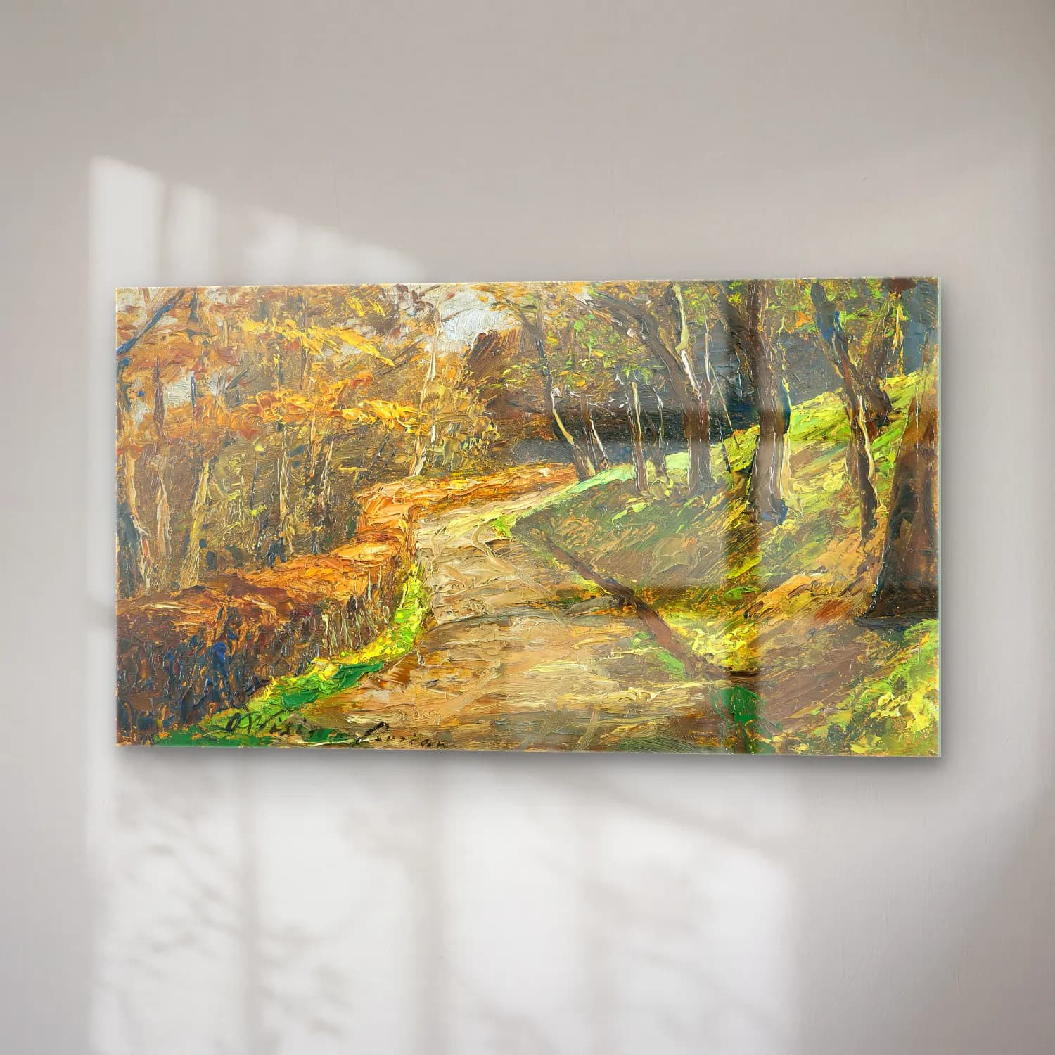 Olga Wisinger-Florian – Olga Wisinger-Florian - Pathway In Early Spring cam tablo — sağ açıdan görünüm