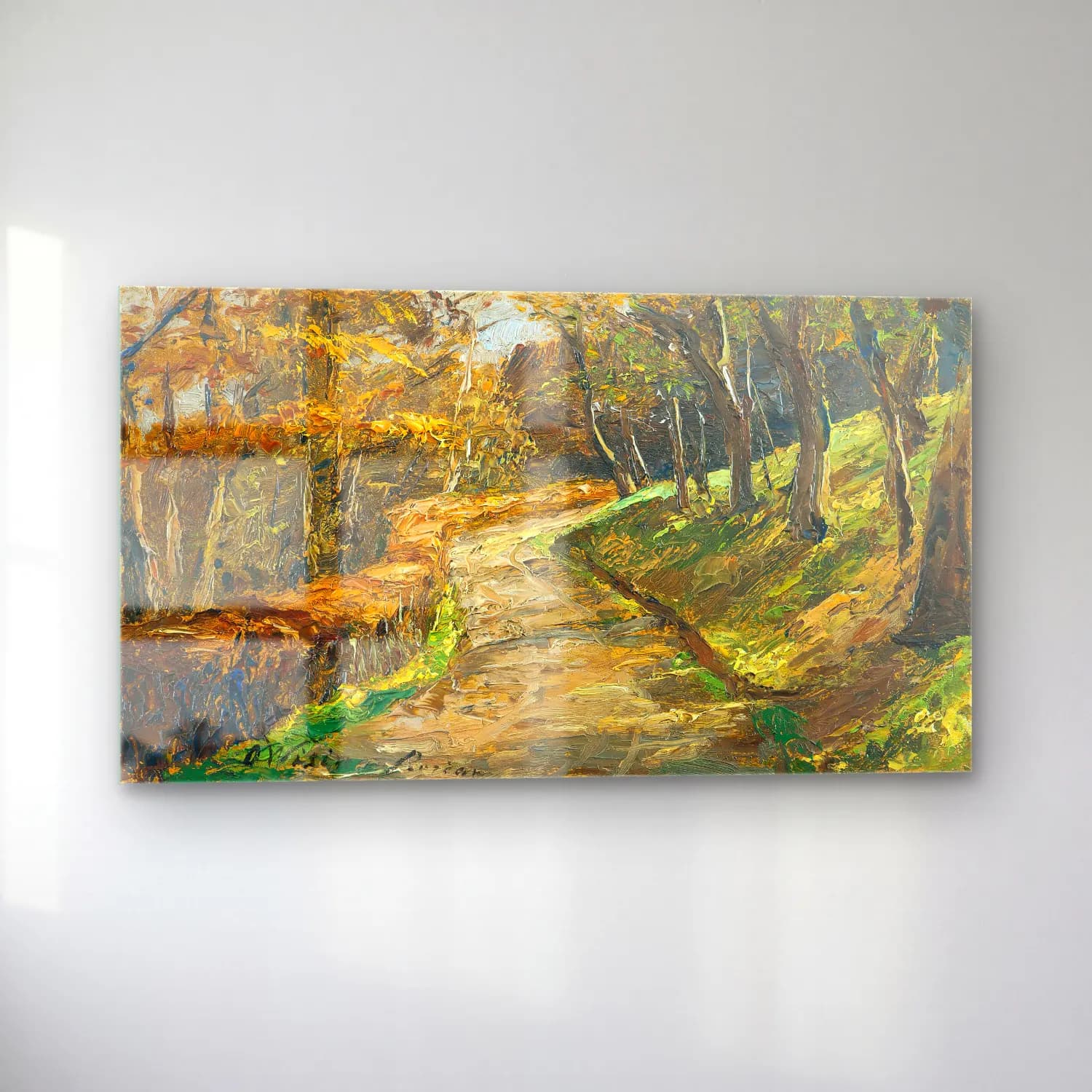 Olga Wisinger-Florian – Olga Wisinger-Florian - Pathway In Early Spring cam tablo — sol açıdan görünüm