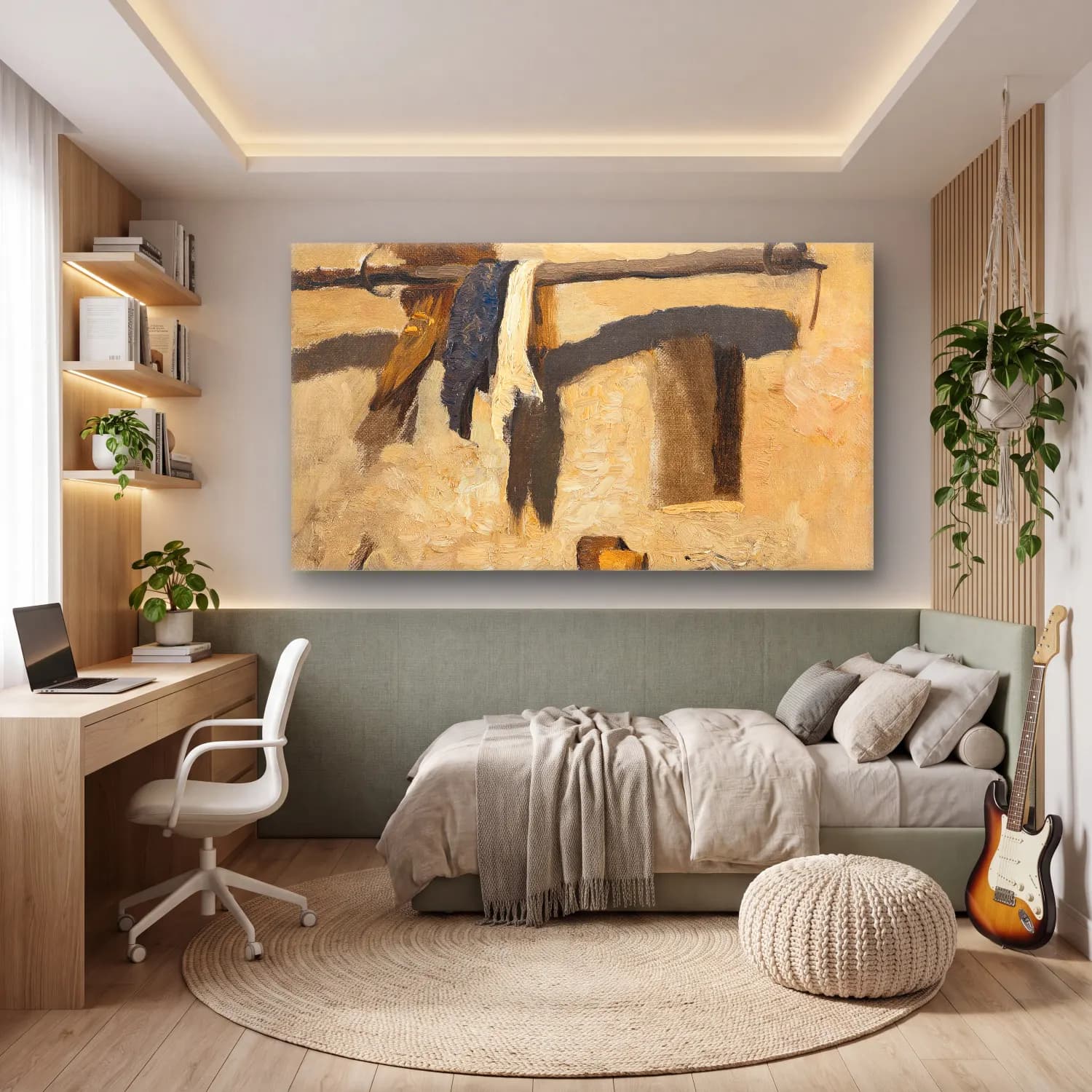 Olga Wisinger-Florian – Olga Wisinger-Florian - Wall of a house cam tablo — genç odasında