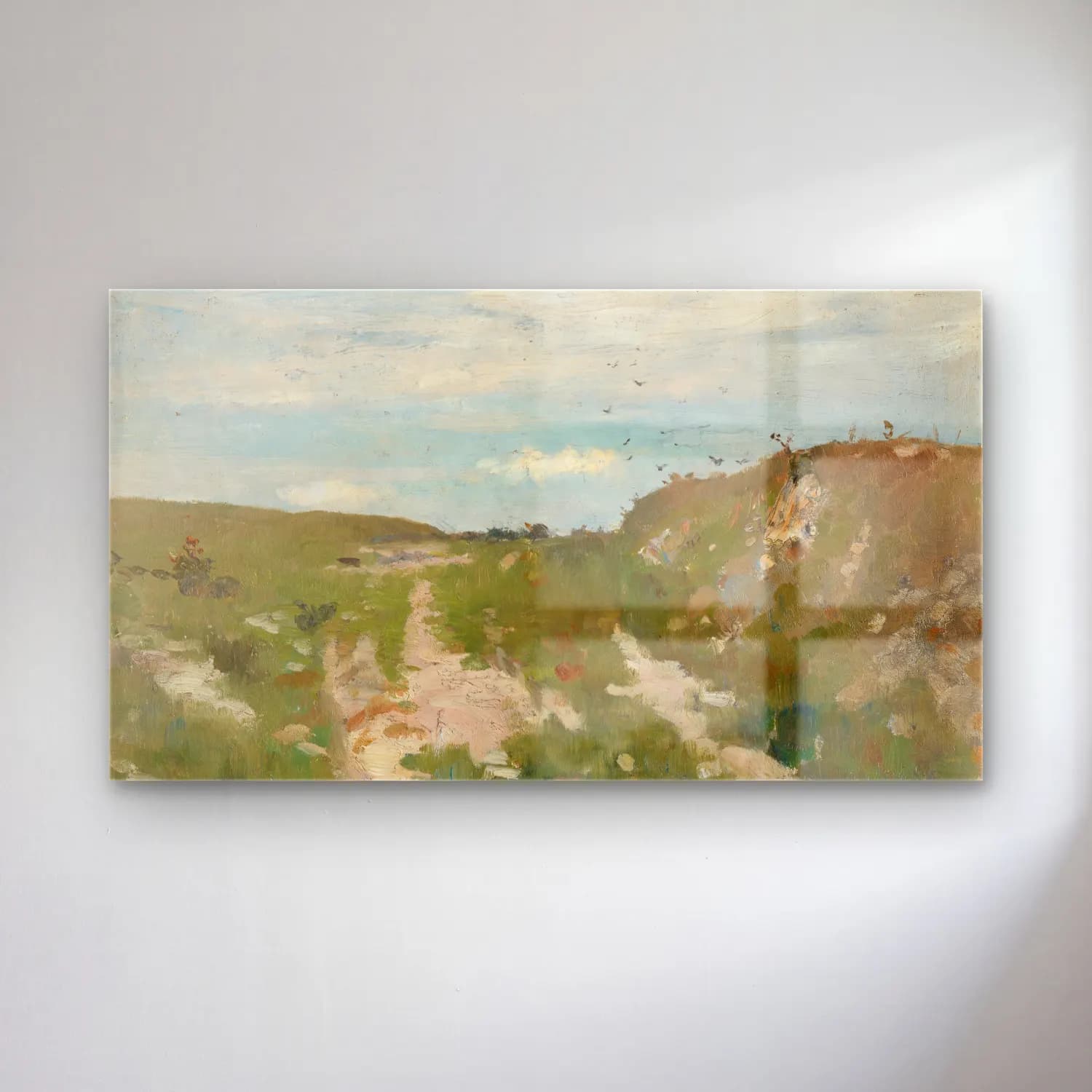Richard Bergh – Concarneau Bretagne cam tablo — Richard Bergh – Concarneau Bretagne — empresyonist soyut manzara