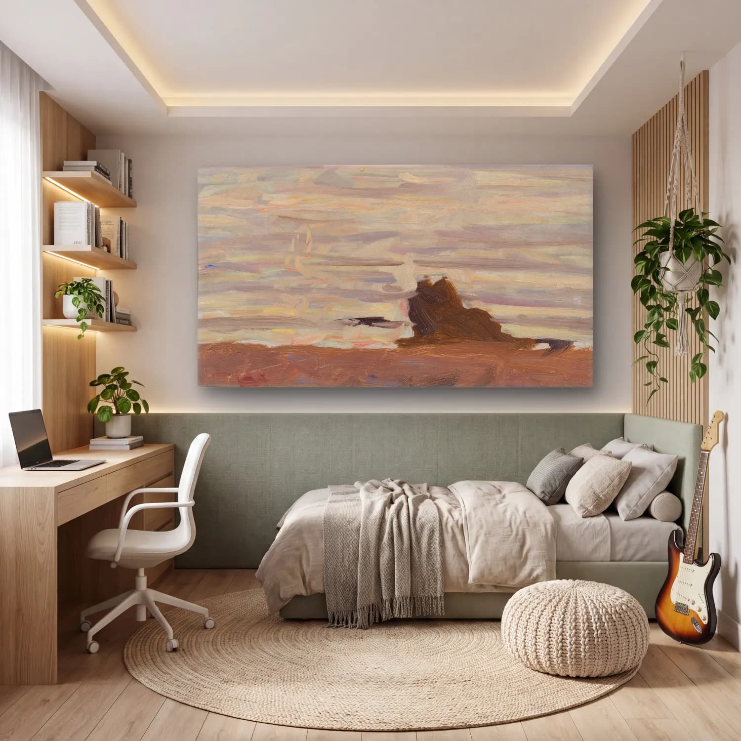 Richard Bergh – Grey Sea Arild cam tablo — genç odasında