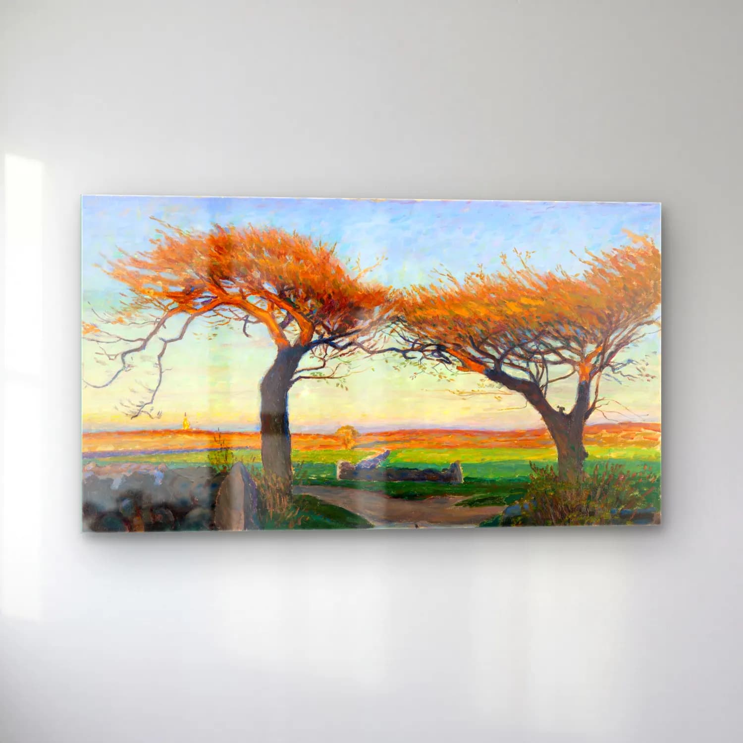 Richard Bergh – Landscape from Halland cam tablo — sol açıdan görünüm